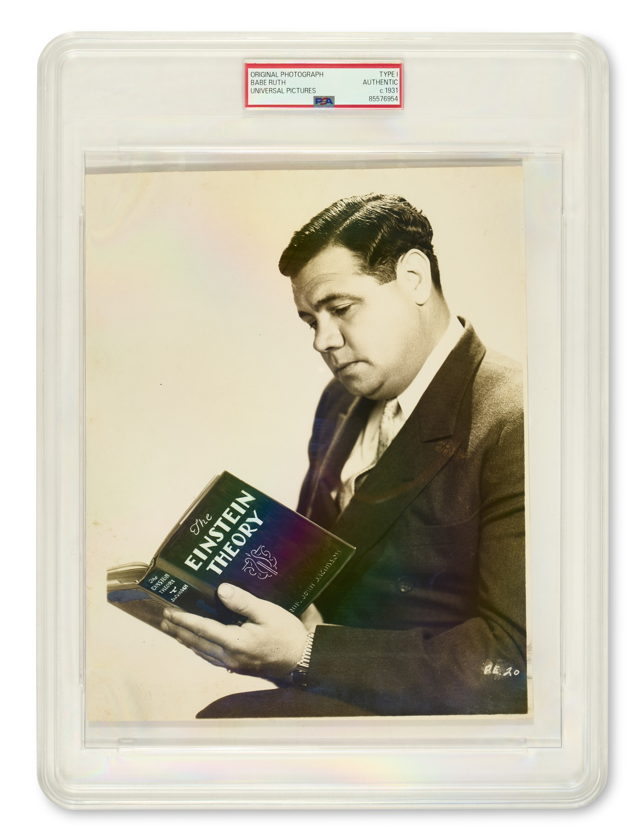 BABE RUTH PHOTOGRAPH (PSA/DNA 