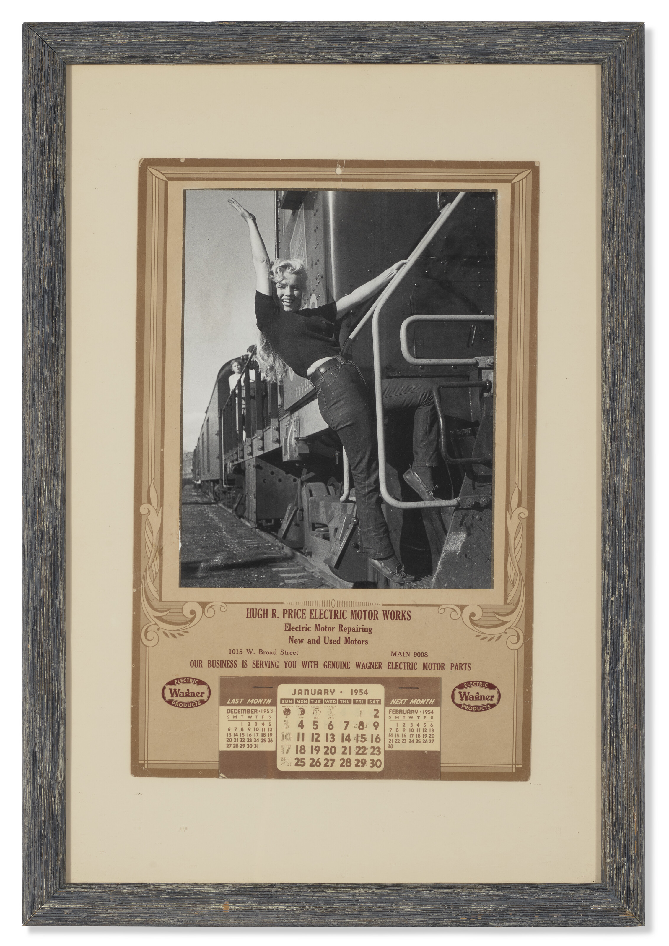 A MARILYN MONROE CALENDAR 1954 Christie s