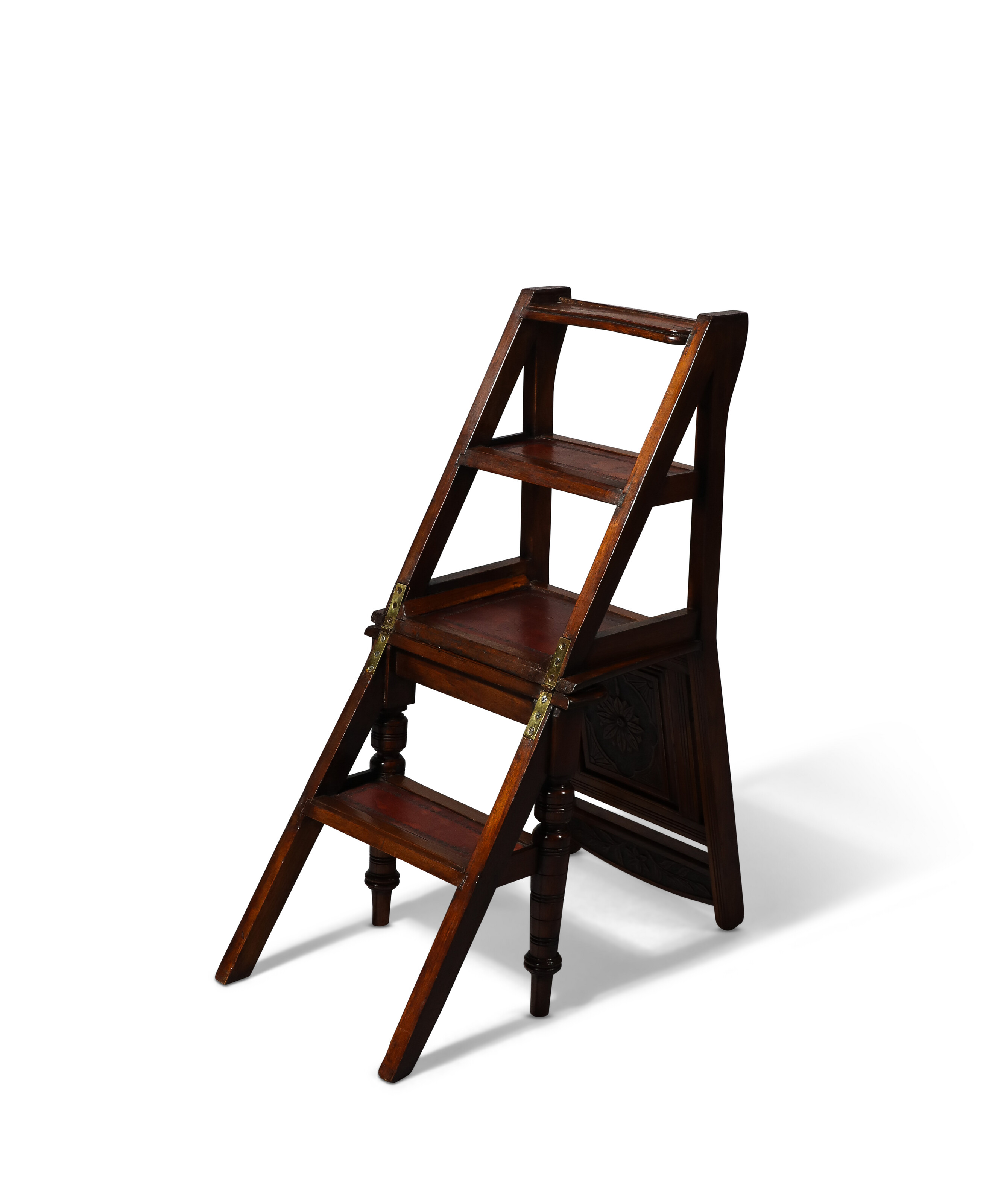 アンティーク雑貨 THE EXECUTIVES DECISION MAKER A VICTORIAN ARTS AND CRAFTS MAHOGANY METAMORPHIC LIBRARY CHAIR