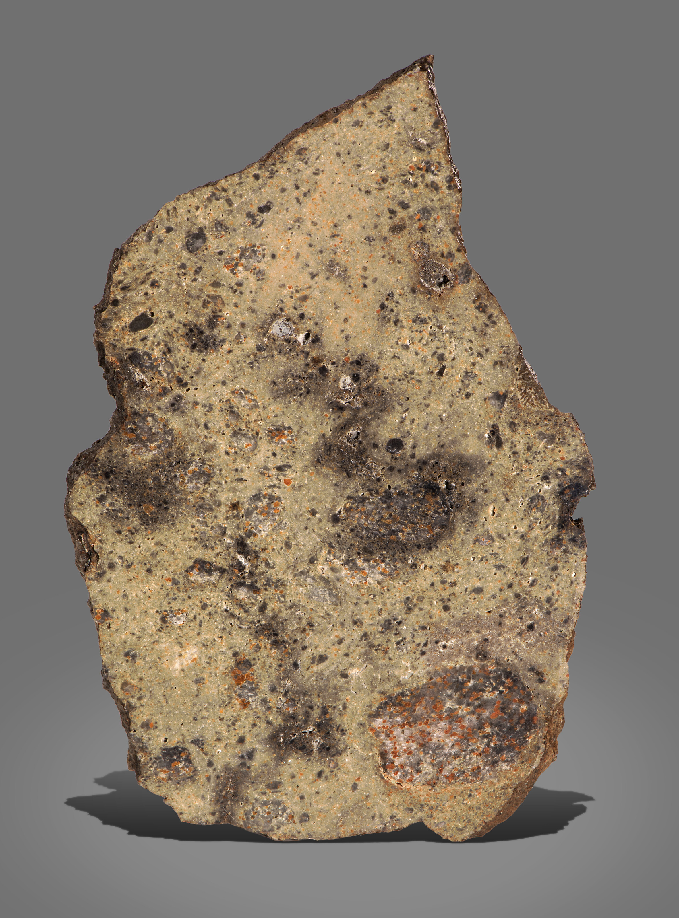 COMPLETE SLICE OF ASH SHAQQAH 002 — FIRST DOCUMENTED LUNAR SAMPLE TO EVIDENCE WATER ALTERATION ON THE MOON