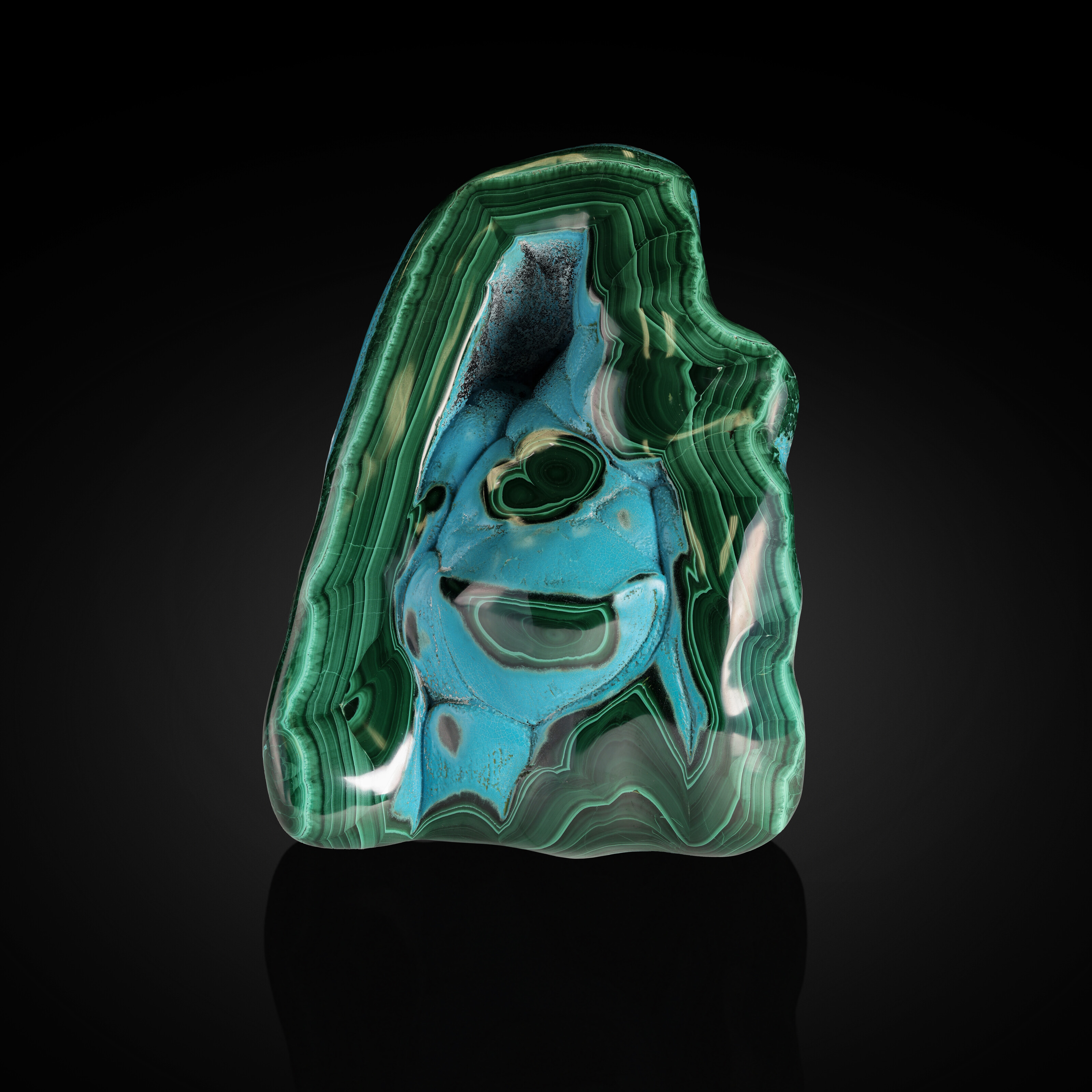 MALACHITE WITH CHRYSOCOLLA image 2