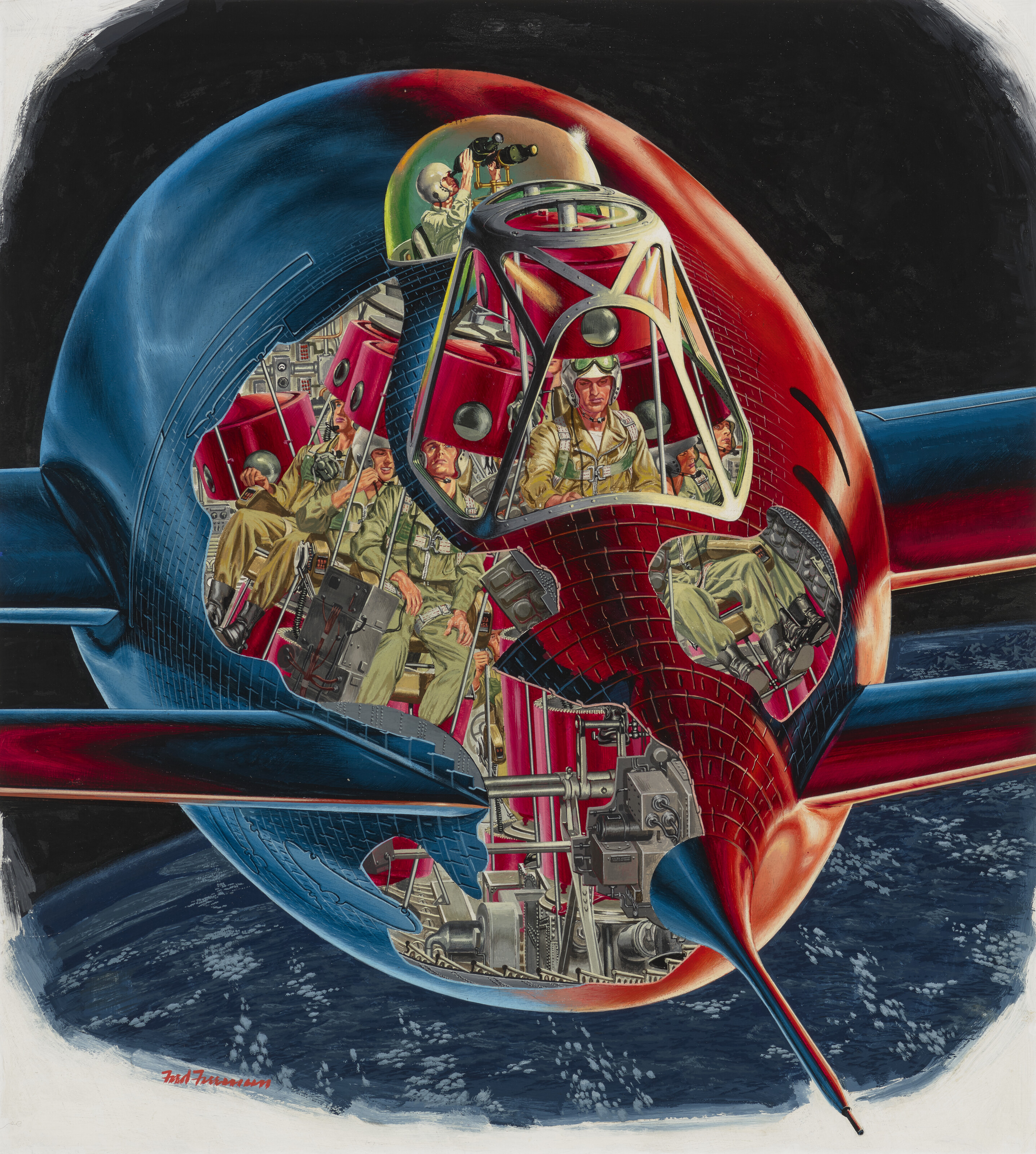 FRED FREEMAN (1907-1988) and WERNHER VON BRAUN (1912-1977)