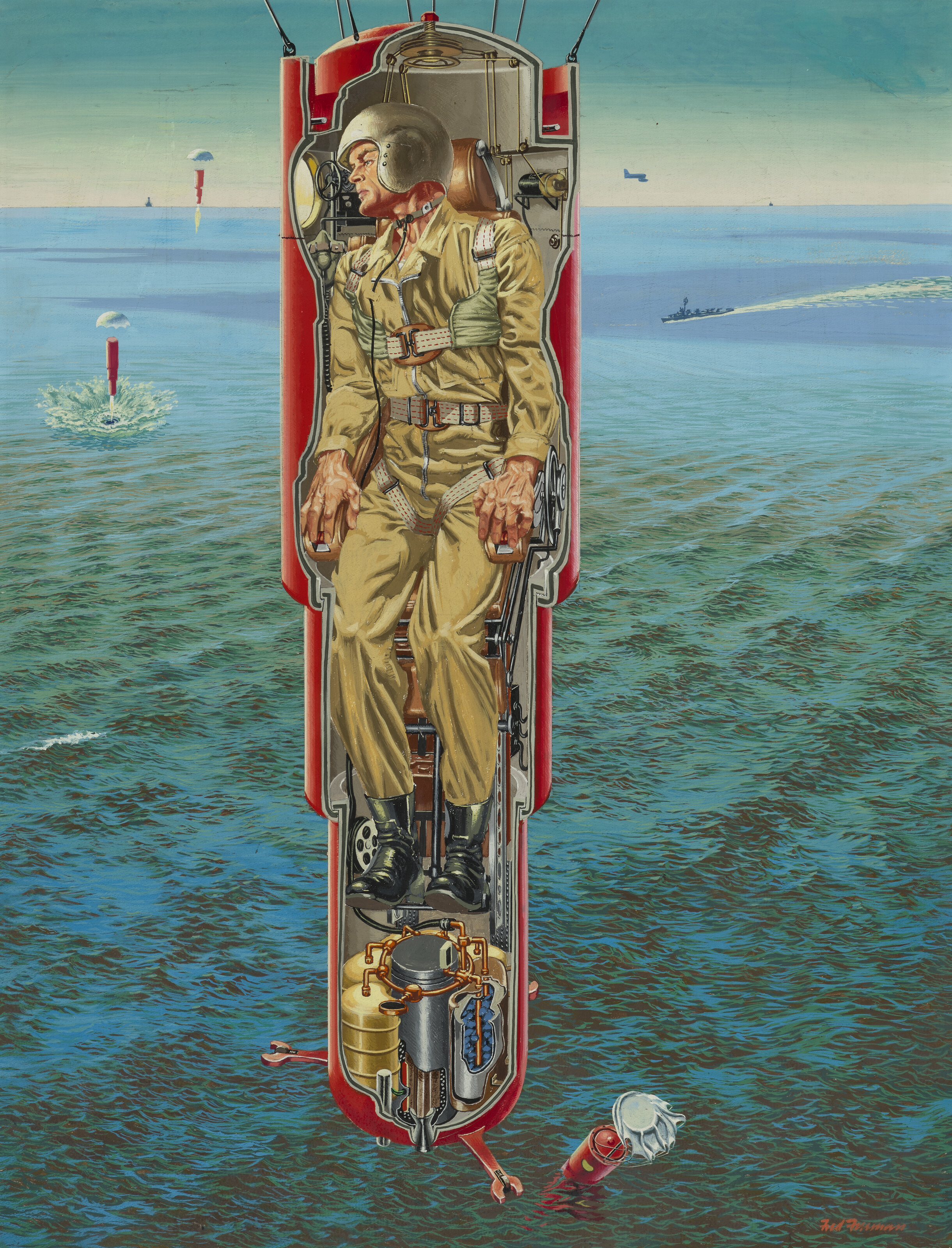 FRED FREEMAN (1907-1988) and WERNHER VON BRAUN (1912-1977) image 3