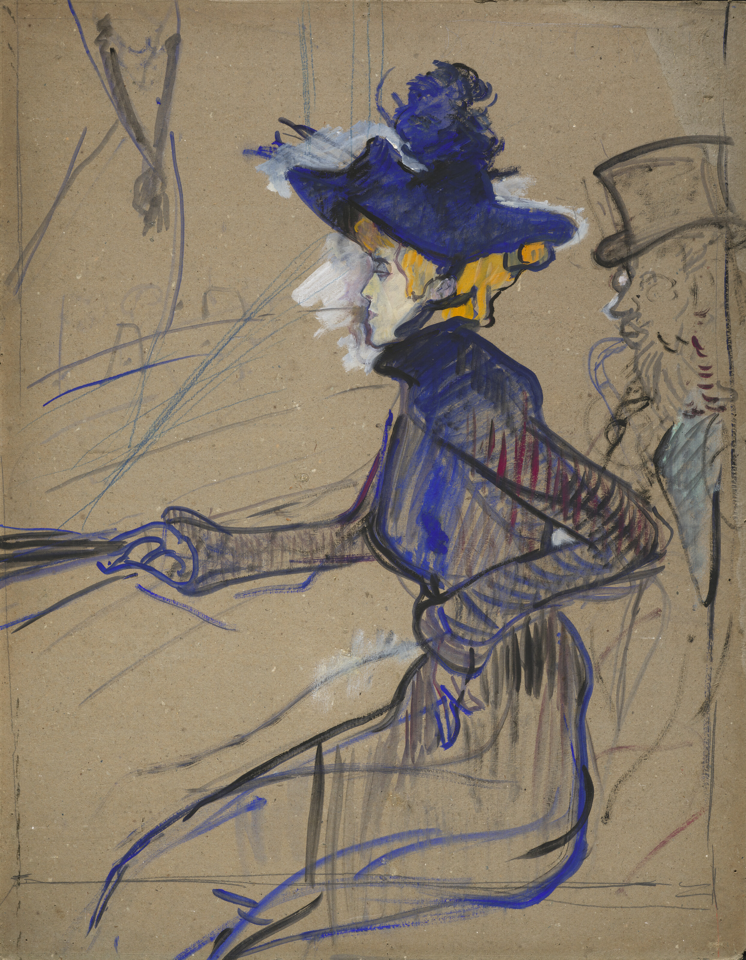 Henri de Toulouse-Lautrec (1864-1901), Jane Avril au Divan