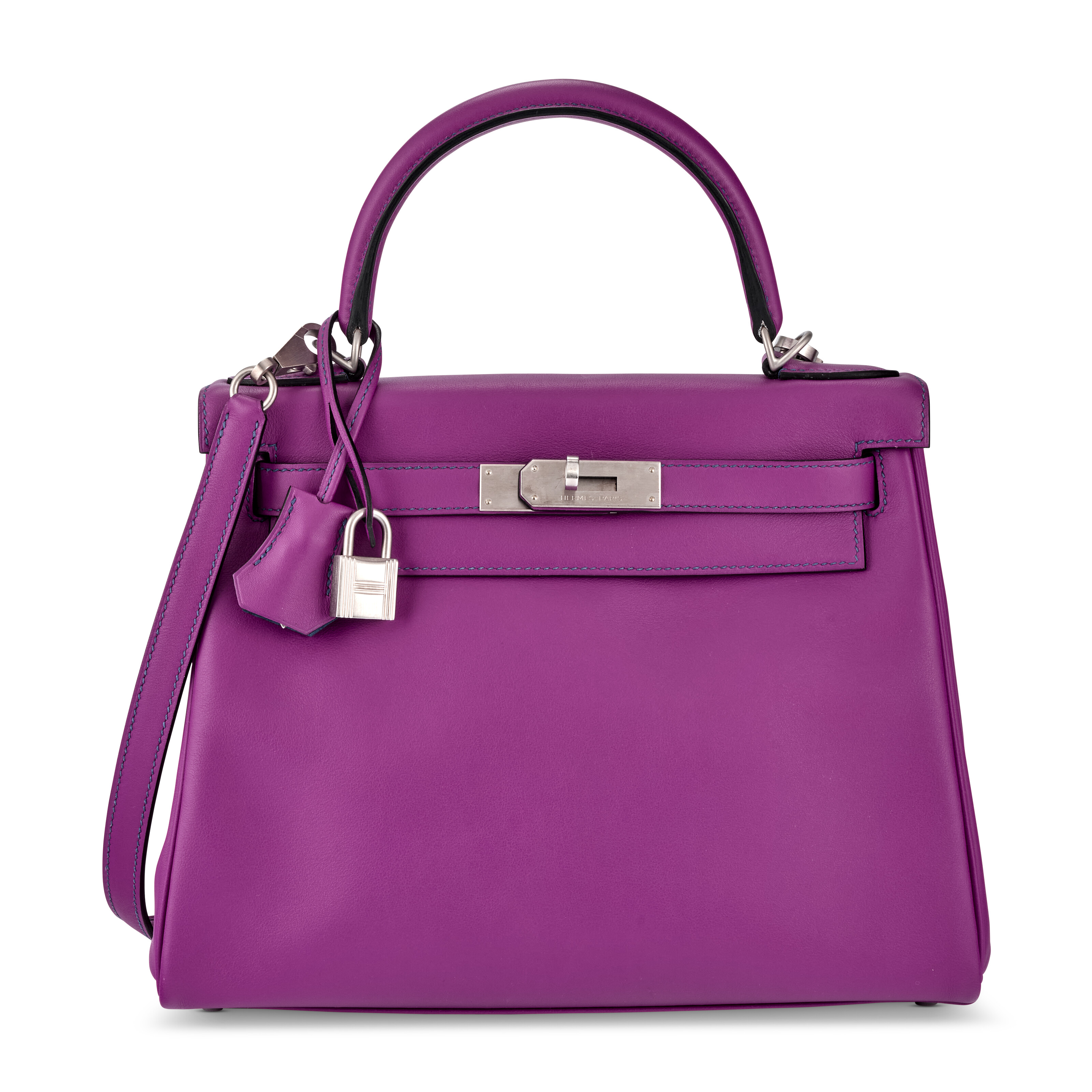 A ROSE MEXICO TOGO LEATHER BIRKIN 25 WITH PALLADIUM HARDWARE