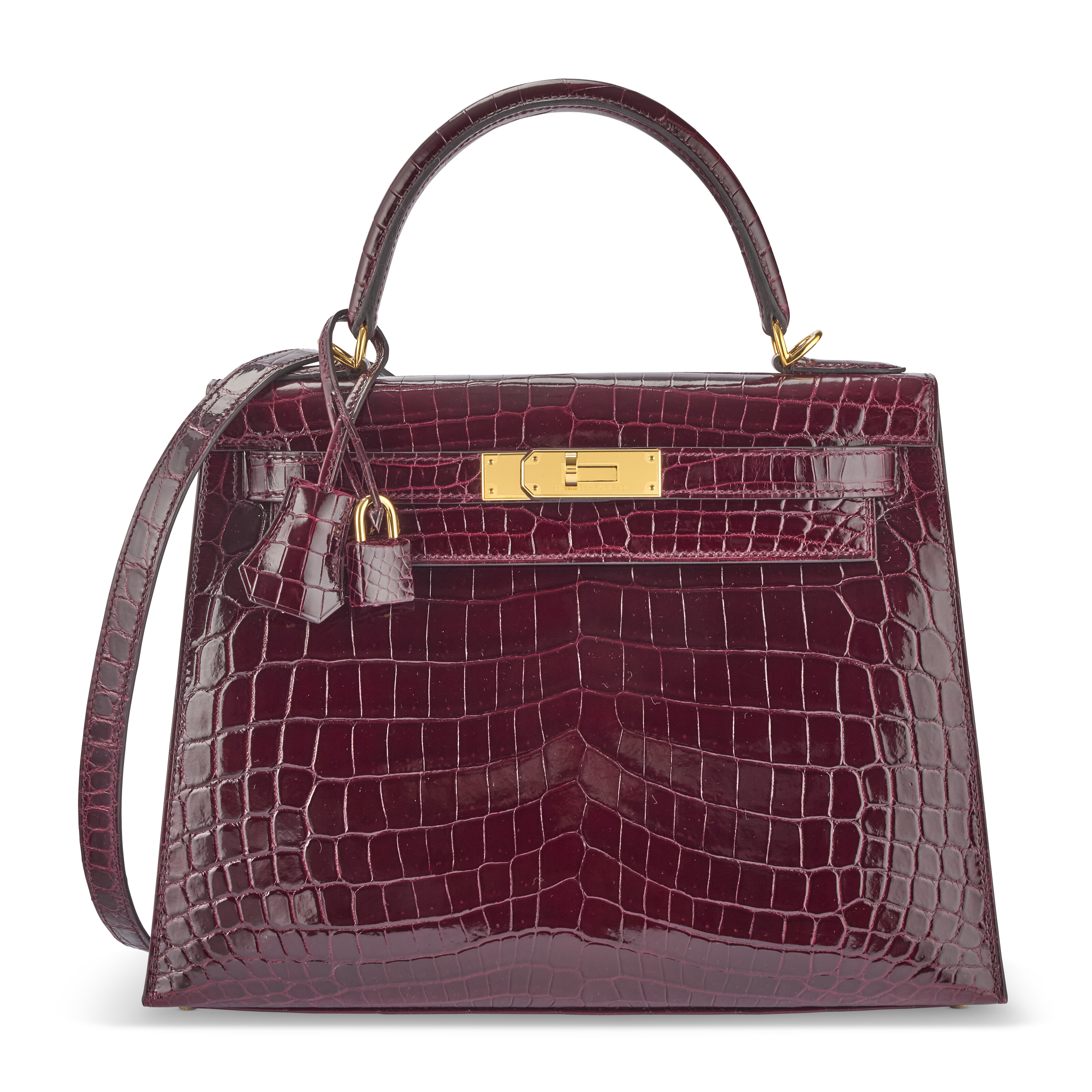 A SHINY ROSE SCHÉHÉRAZADE POROSUS CROCODILE BIRKIN 35 WITH