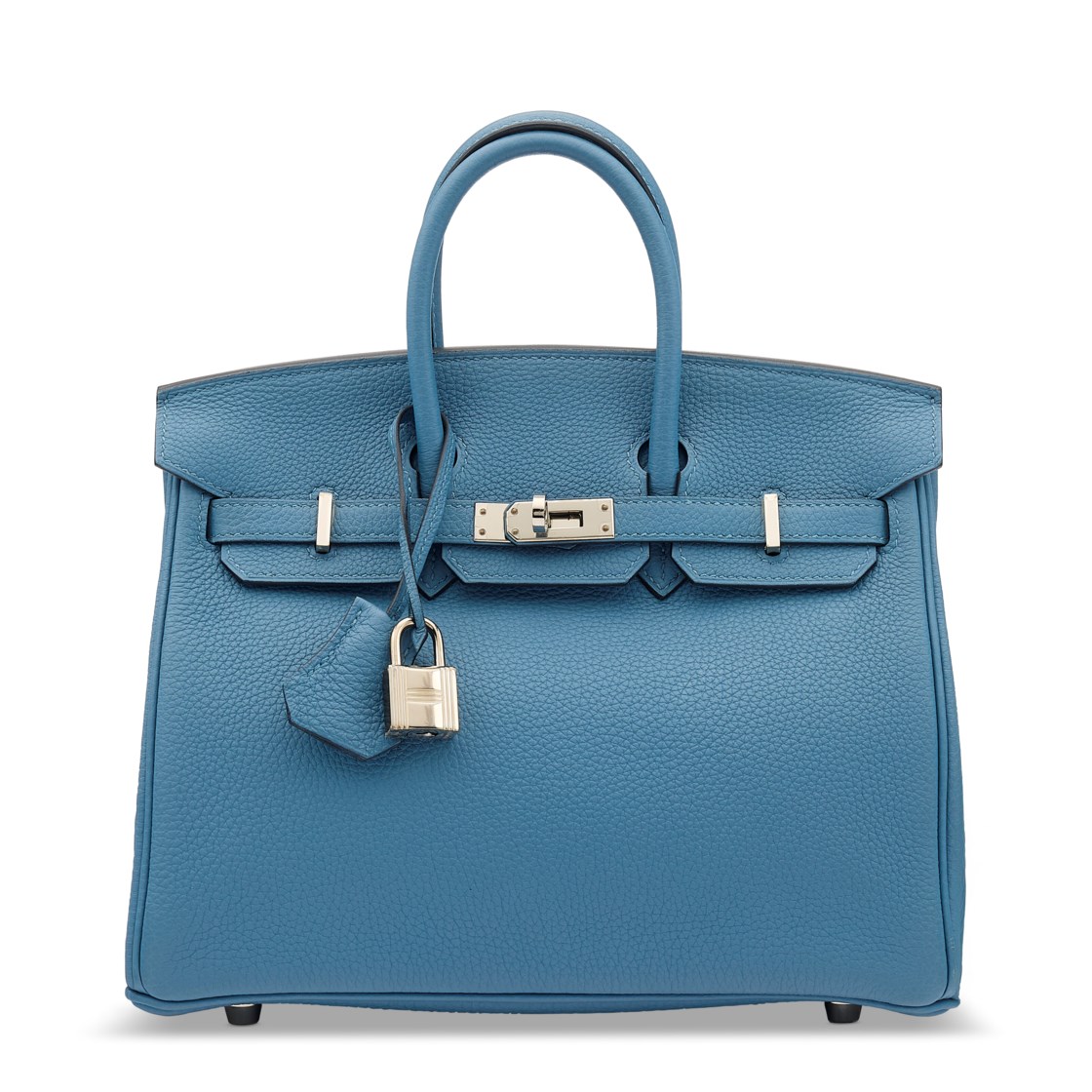 A Bleu Azur Togo leather Birkin 25 with palladium hardware, 2018