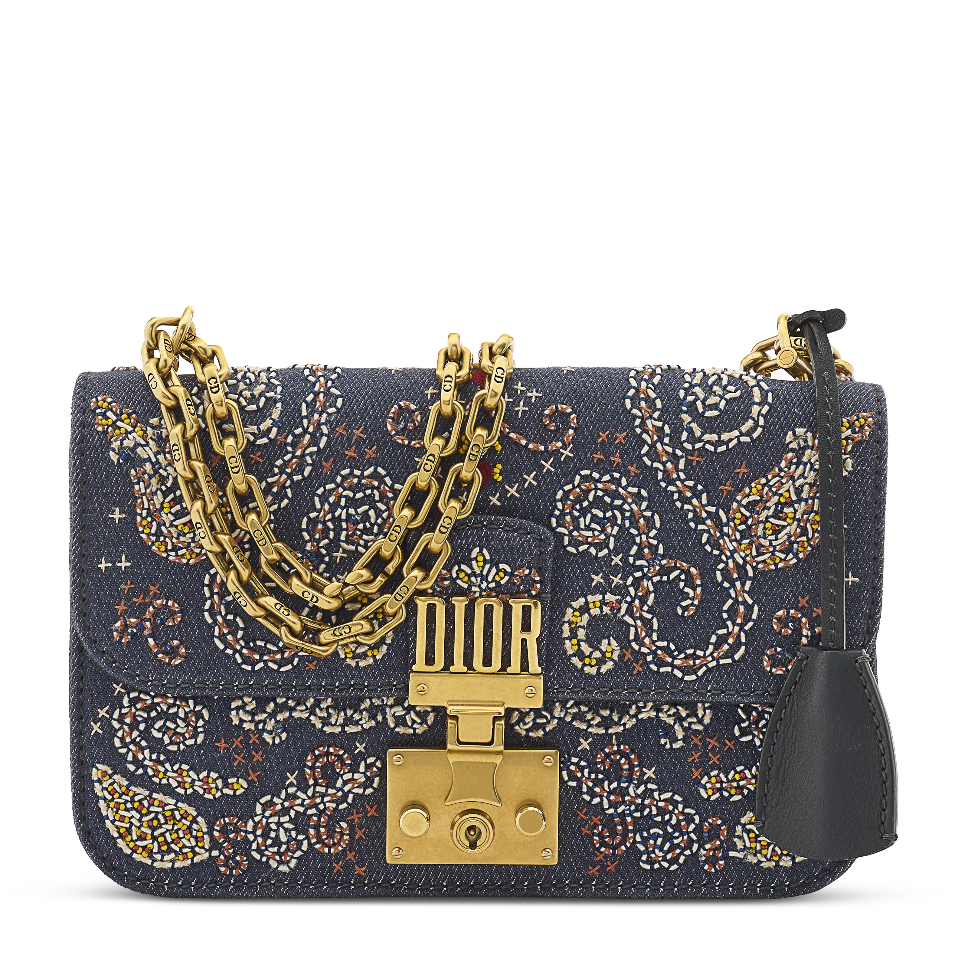 A GROUP OF THREE: A BLACK CALFSKIN LEATHER PIXEL ZODIAC MINI LADY