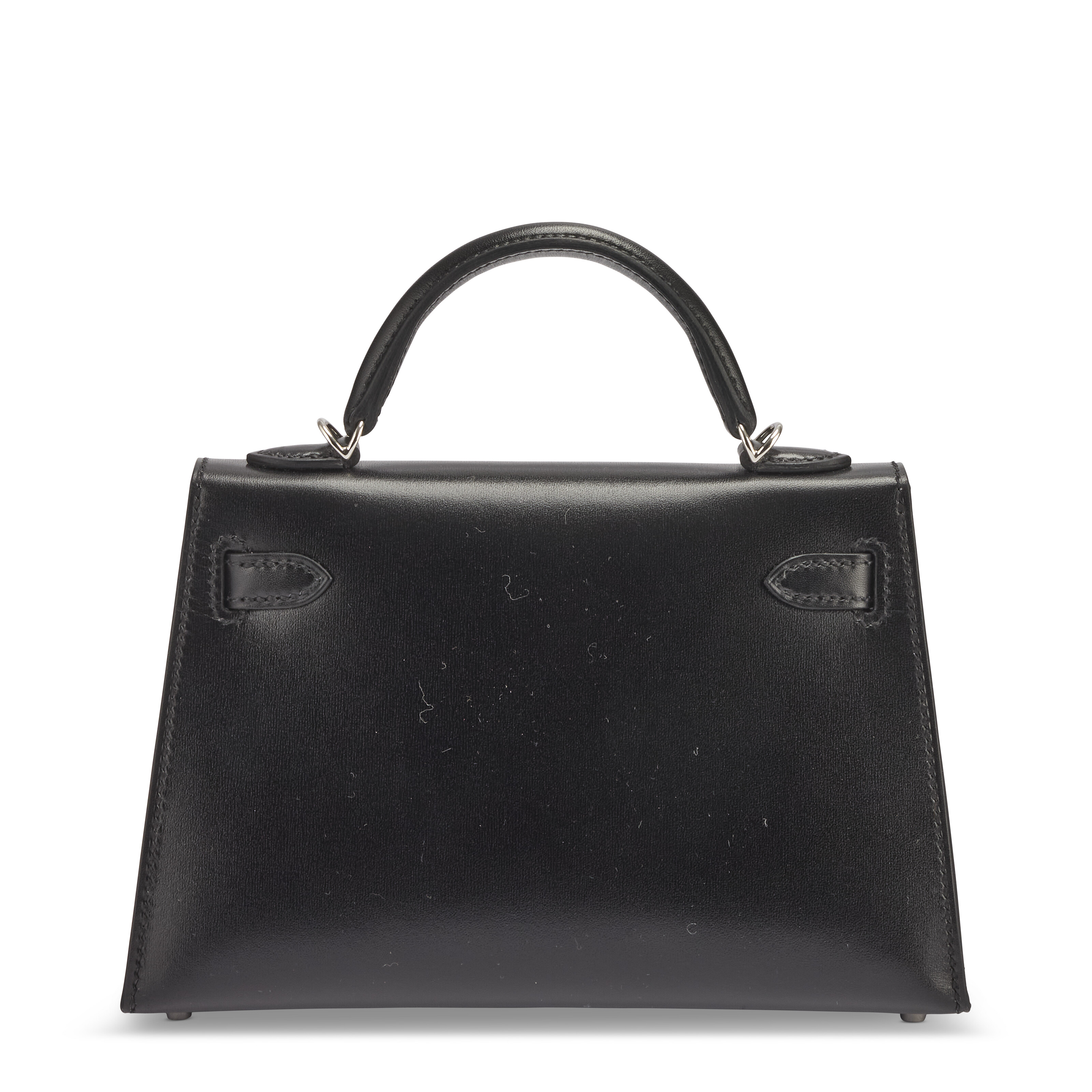 henry HIGH CLASS kelly 黒 ショルダーバッグ A LIMITED EDITION BLACK CALF BOX LEATHER CLOUTÉ MINI KELLY 20 II