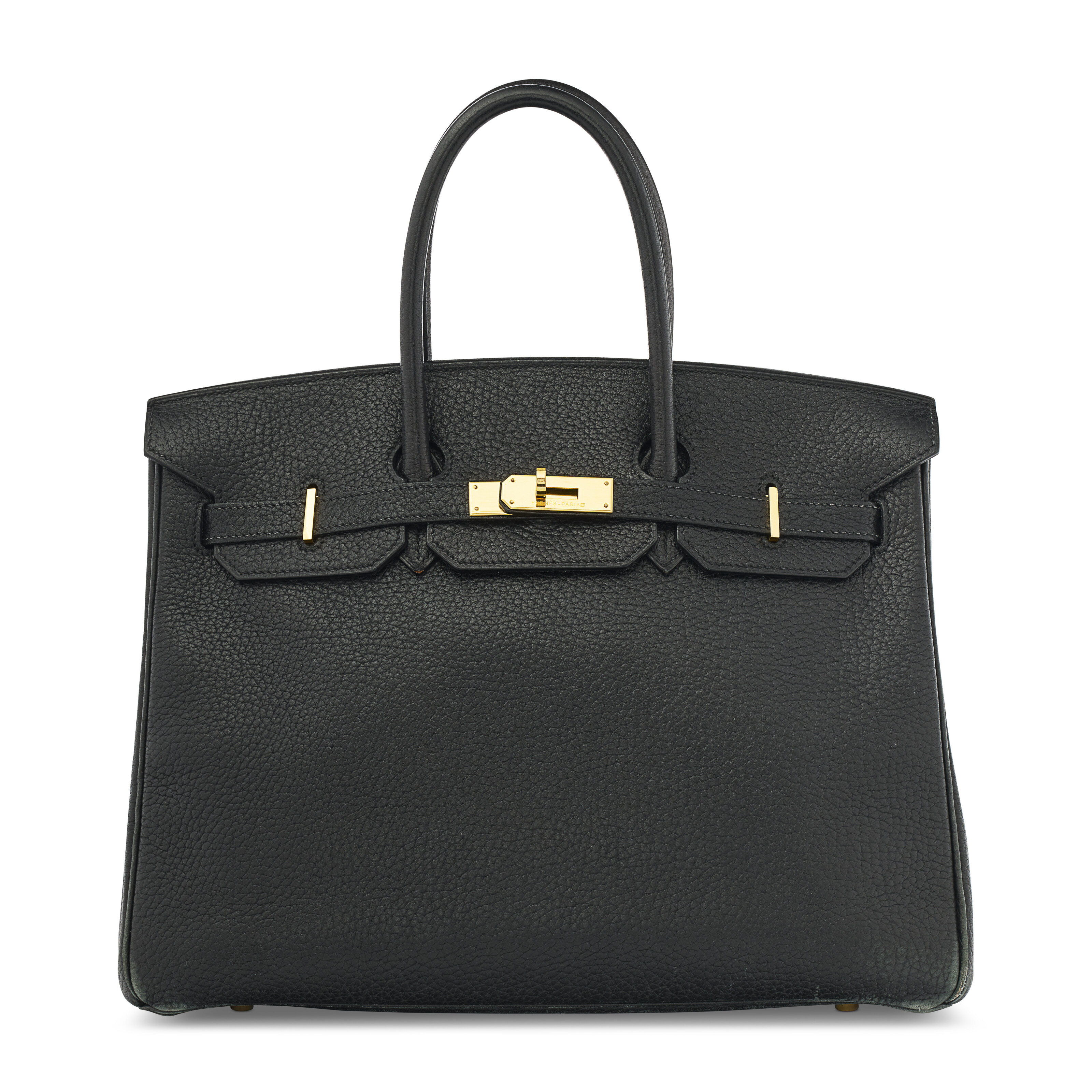 A BLACK OSTRICH BIRKIN 30 WITH PALLADIUM HARDWARE, HERMÈS, 2007