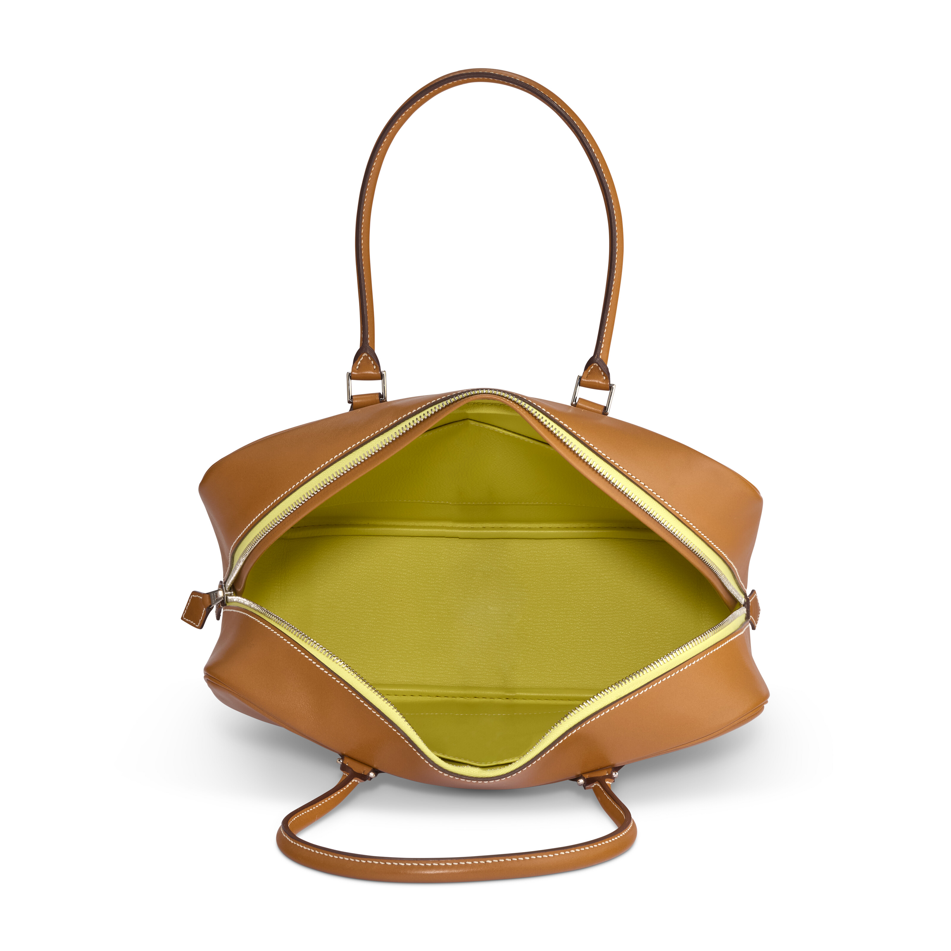 A SABLE NATUREL BUTLER LEATHER & SOUFRE PLUME 32 WITH PALLADIUM