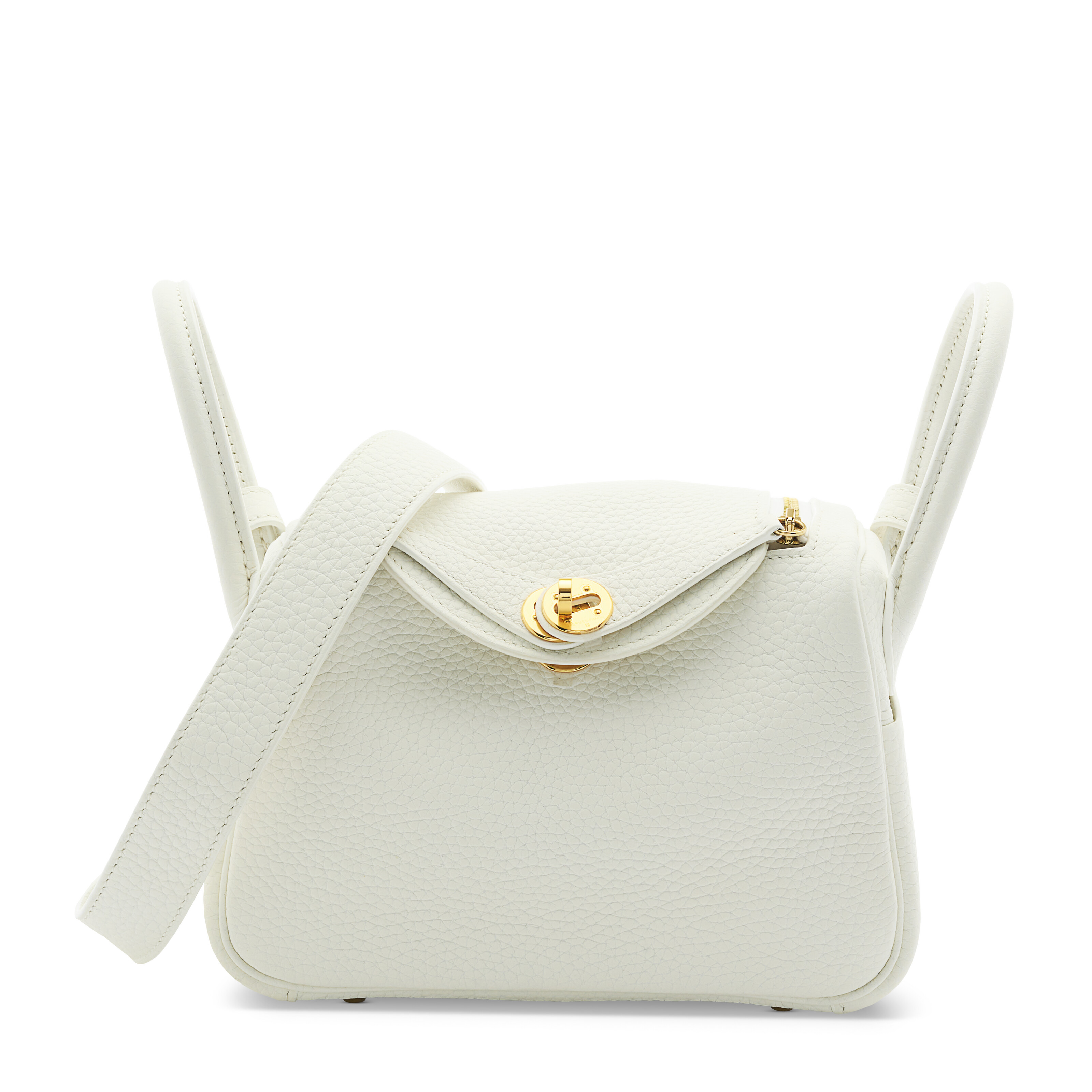 A JAUNE MILTON SWIFT LEATHER RETOURNÉ KELLY 25 WITH PALLADIUM