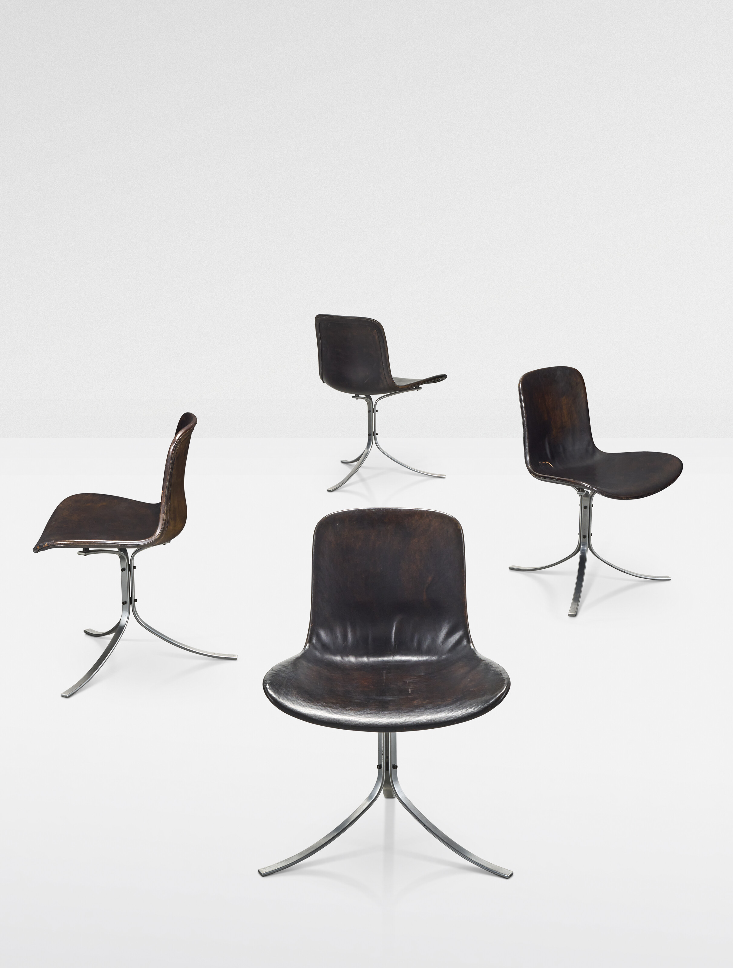 Poul Kjaerholm, a suite of four PK 9 chairs, 1961, offered in Design on 21 May 2025 at Christie's in Paris