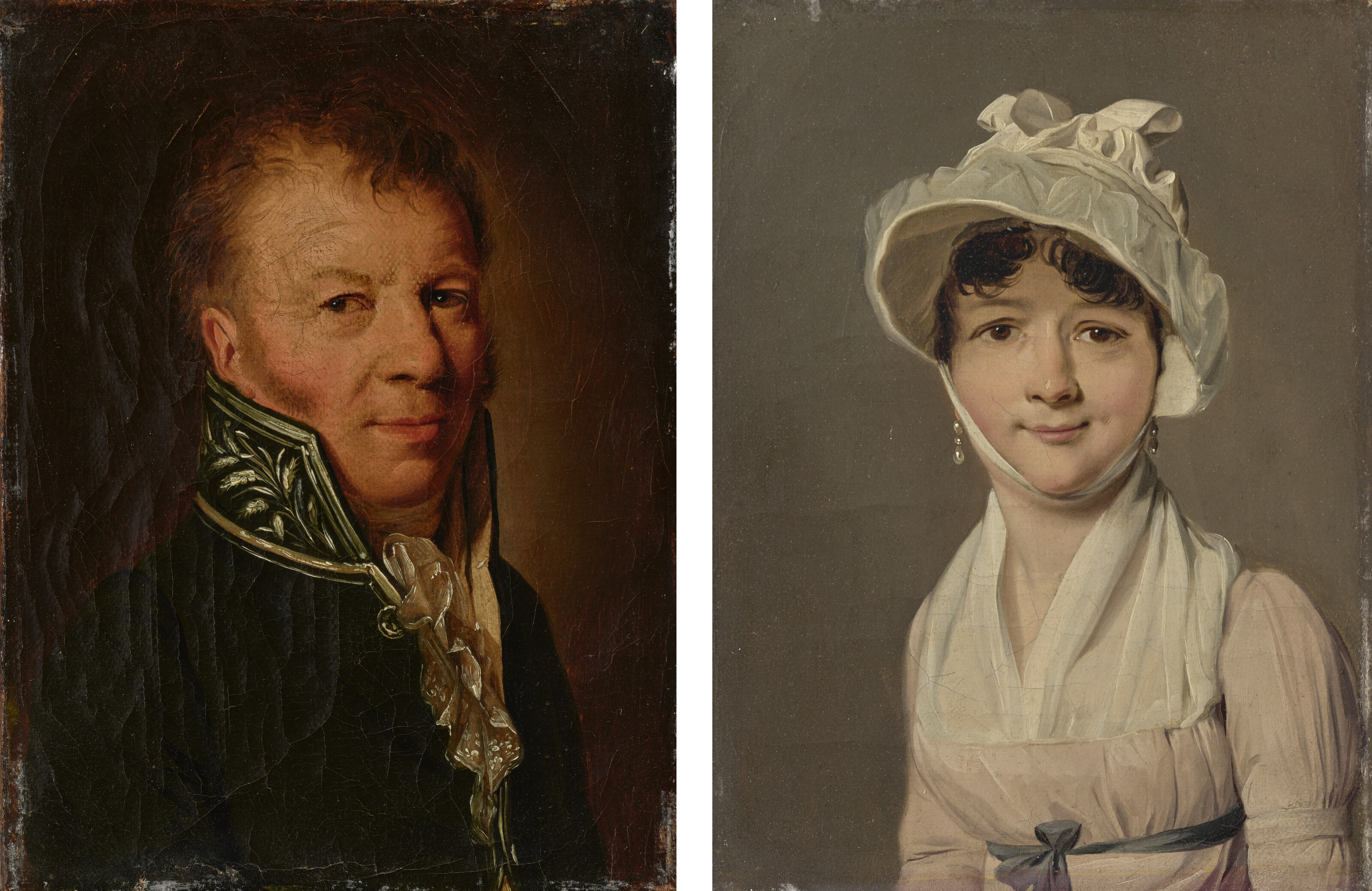 Louis-Leopold Boilly, Portraits of Stanislas-Auguste and Marie-Louise-Francoise de Brevillier, 1815, offered in Maitres Anciens: Peintures - Sculptures, Online, until 12 June 2025 at Christie's Online