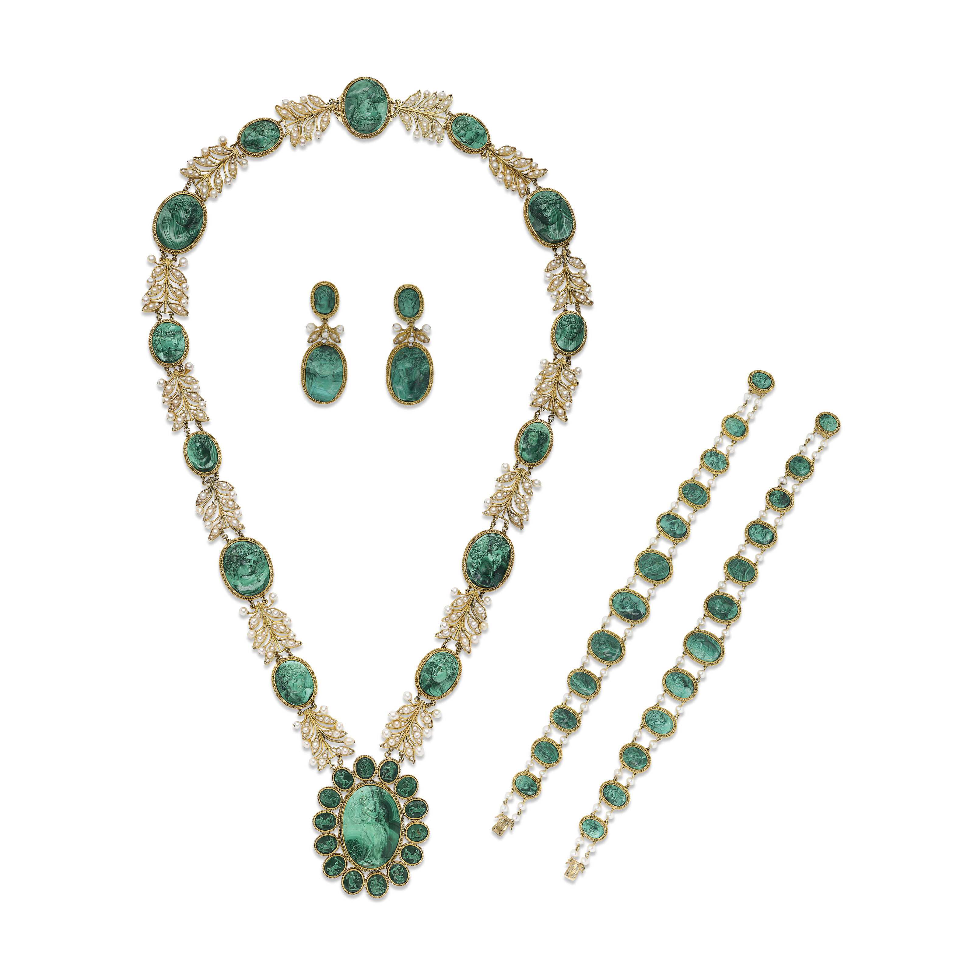 Pendentif En Malachite Naturelle - Vert Intense - Lot N°4 Avec Cadeau