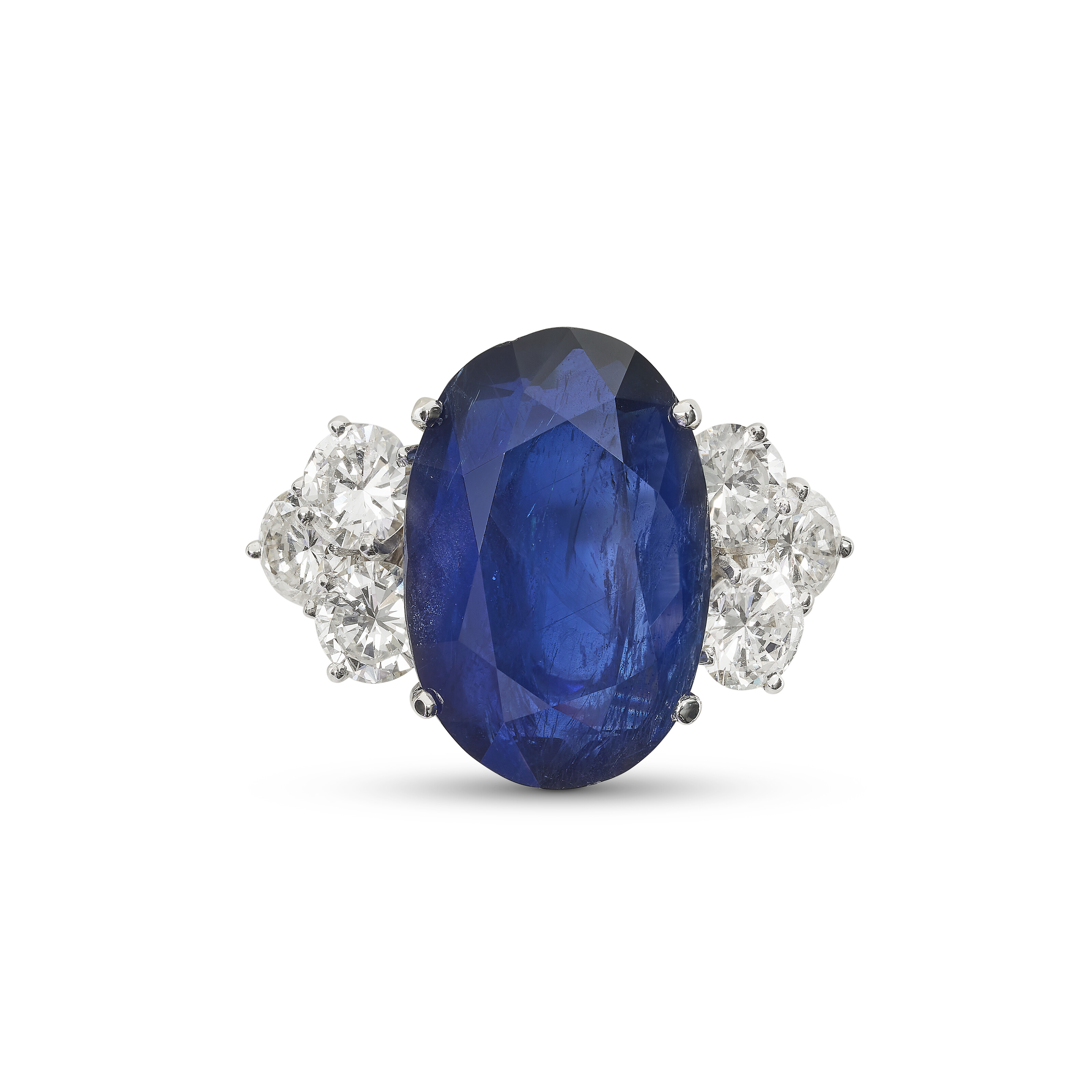 Bague Trilogie Saphir 0.90 carat & Diamants 