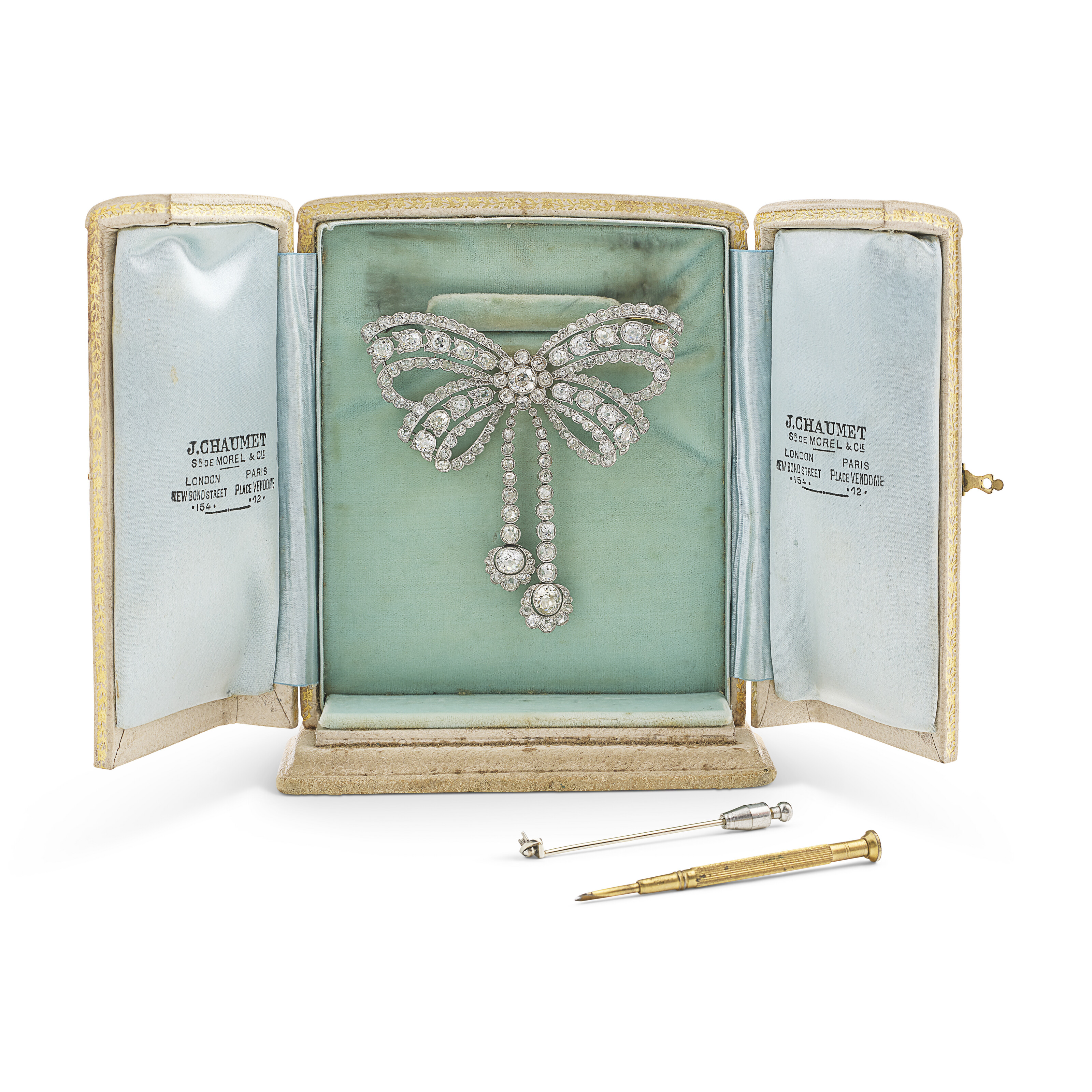 CHAUMET BROCHE TRANSFORMABLE DIAMANTS BELLE ÉPOQUE