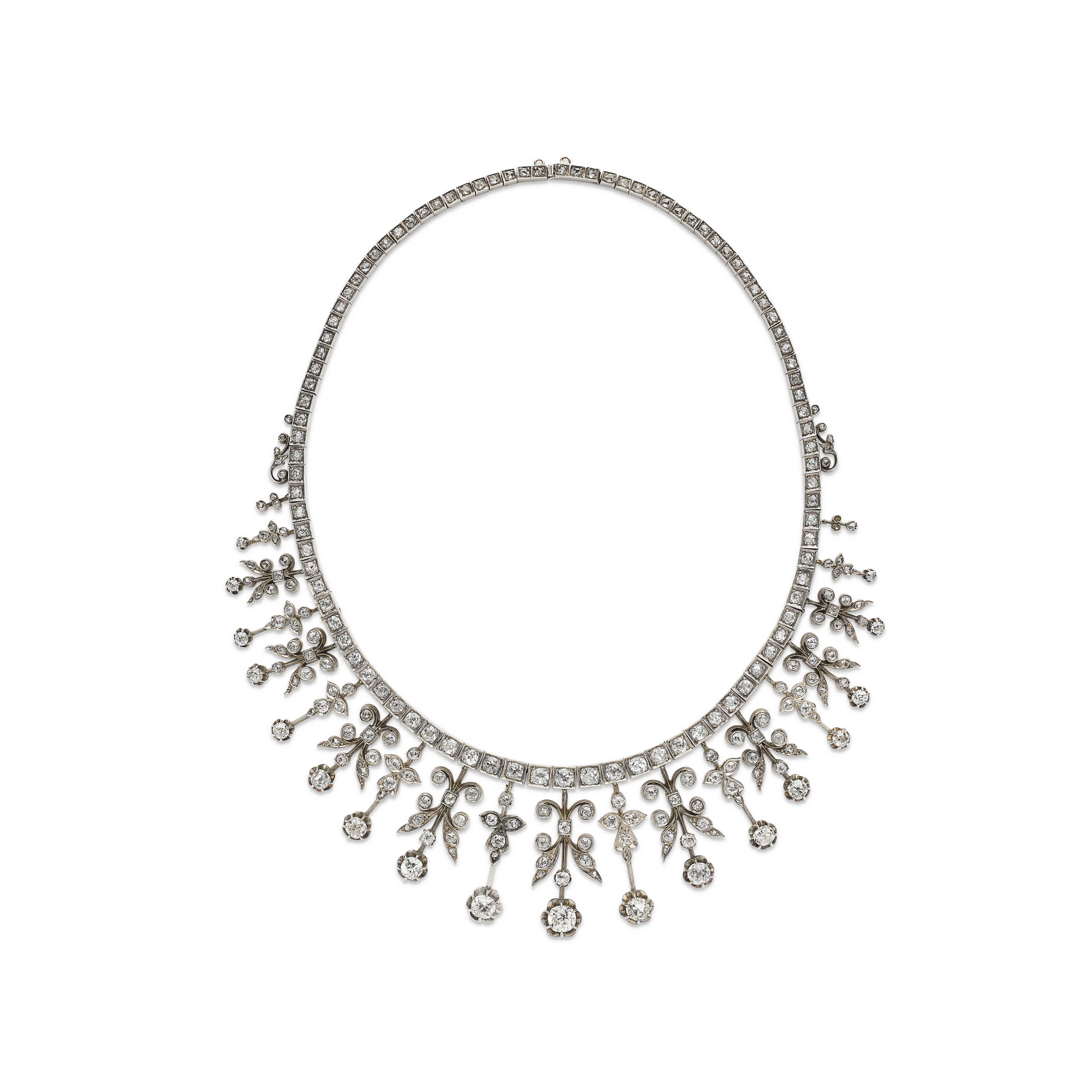 COLLIER DIAMANTS FIN DU XIXe SIÈCLE image 2
