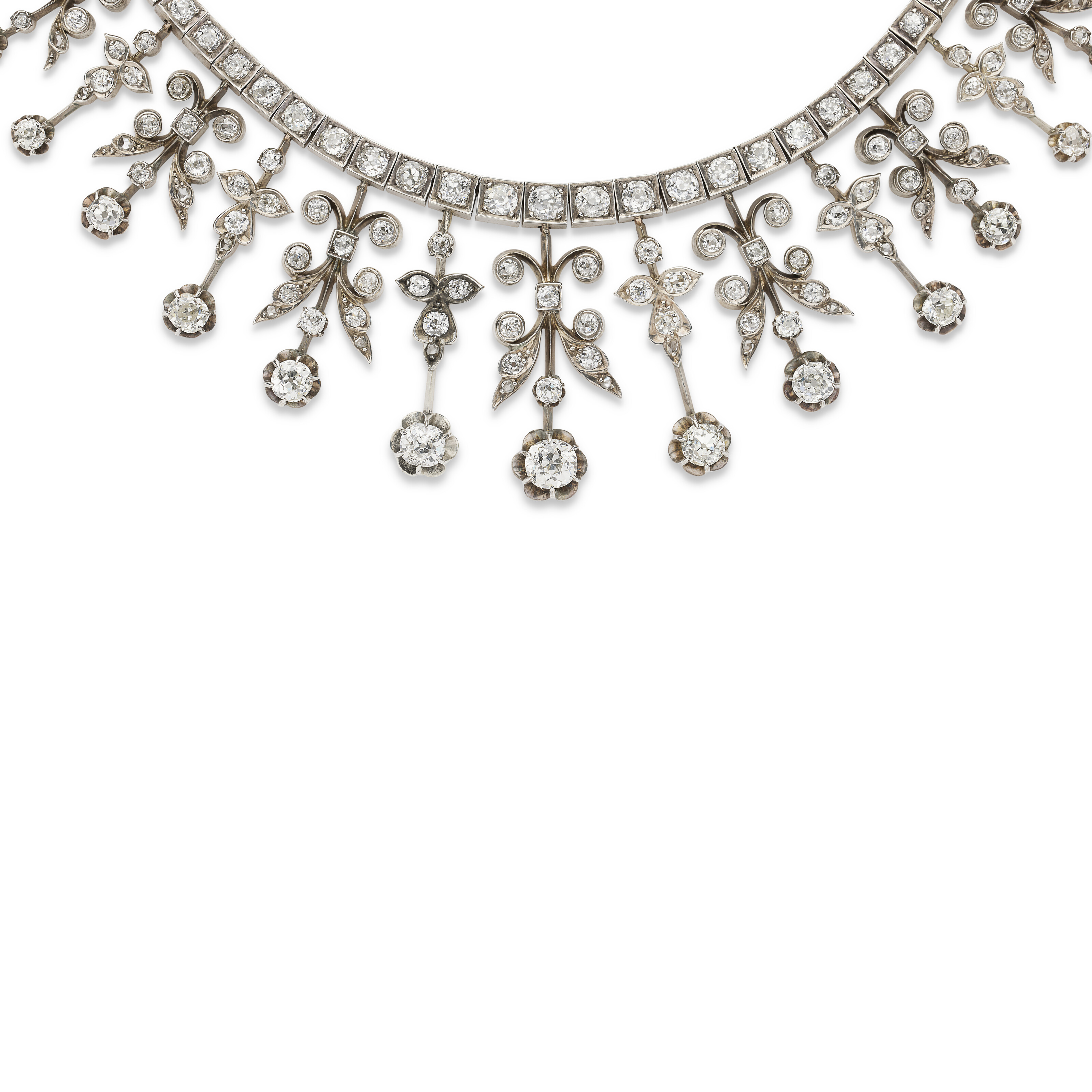 COLLIER DIAMANTS FIN DU XIXe SIÈCLE image 3