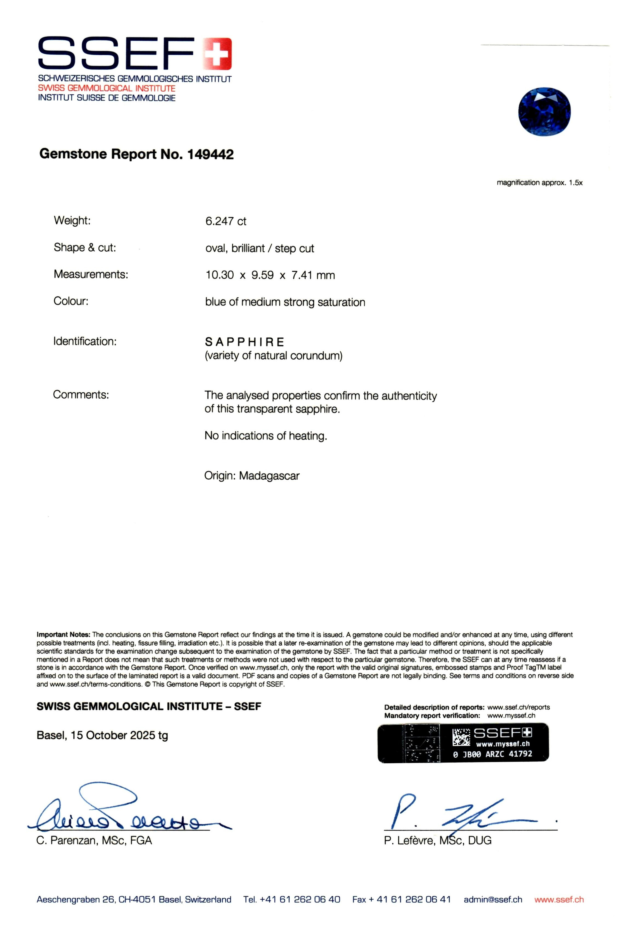 BAGUE SAPHIR ET DIAMANTS image 5