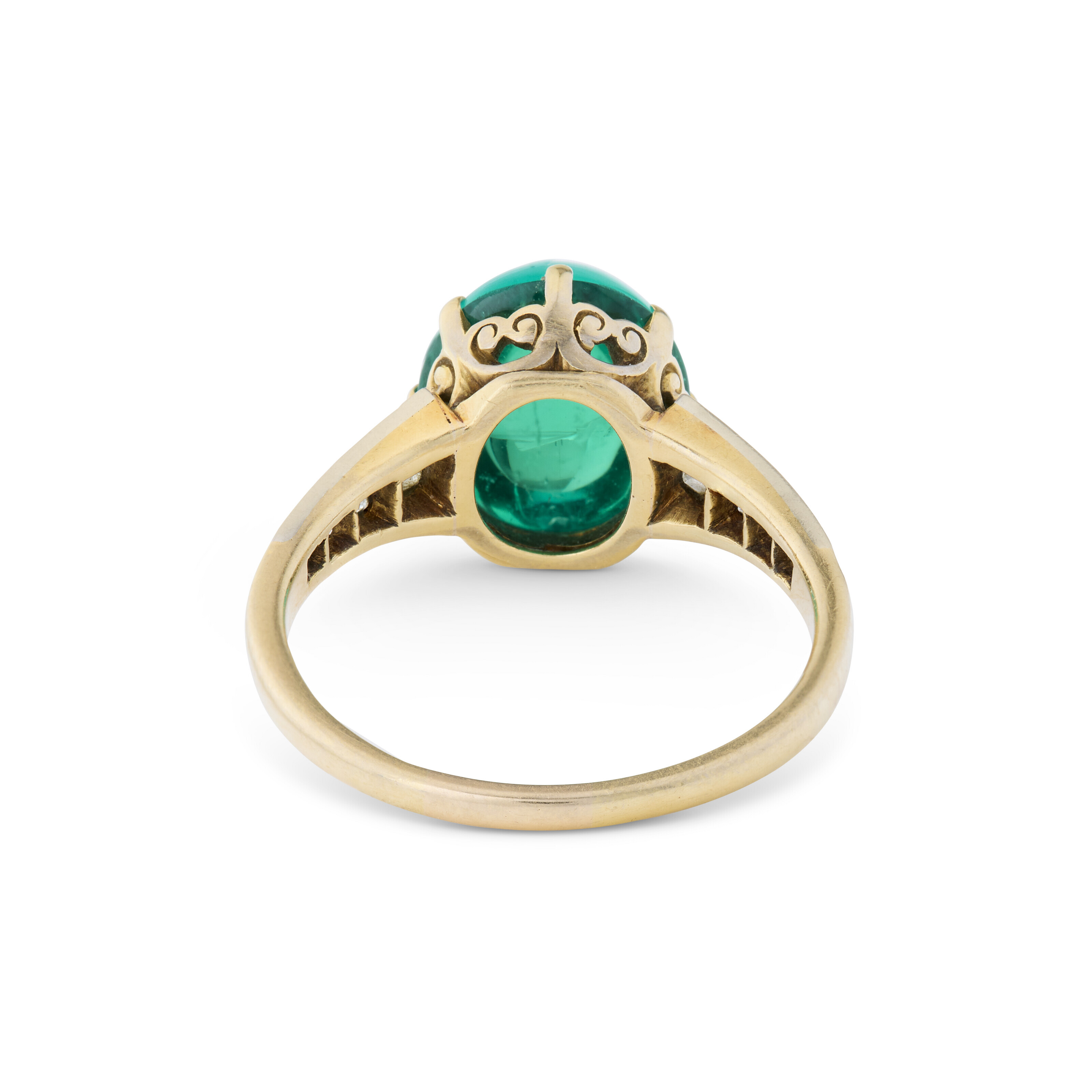 BAGUE ÉMERAUDE ET DIAMANTS image 4