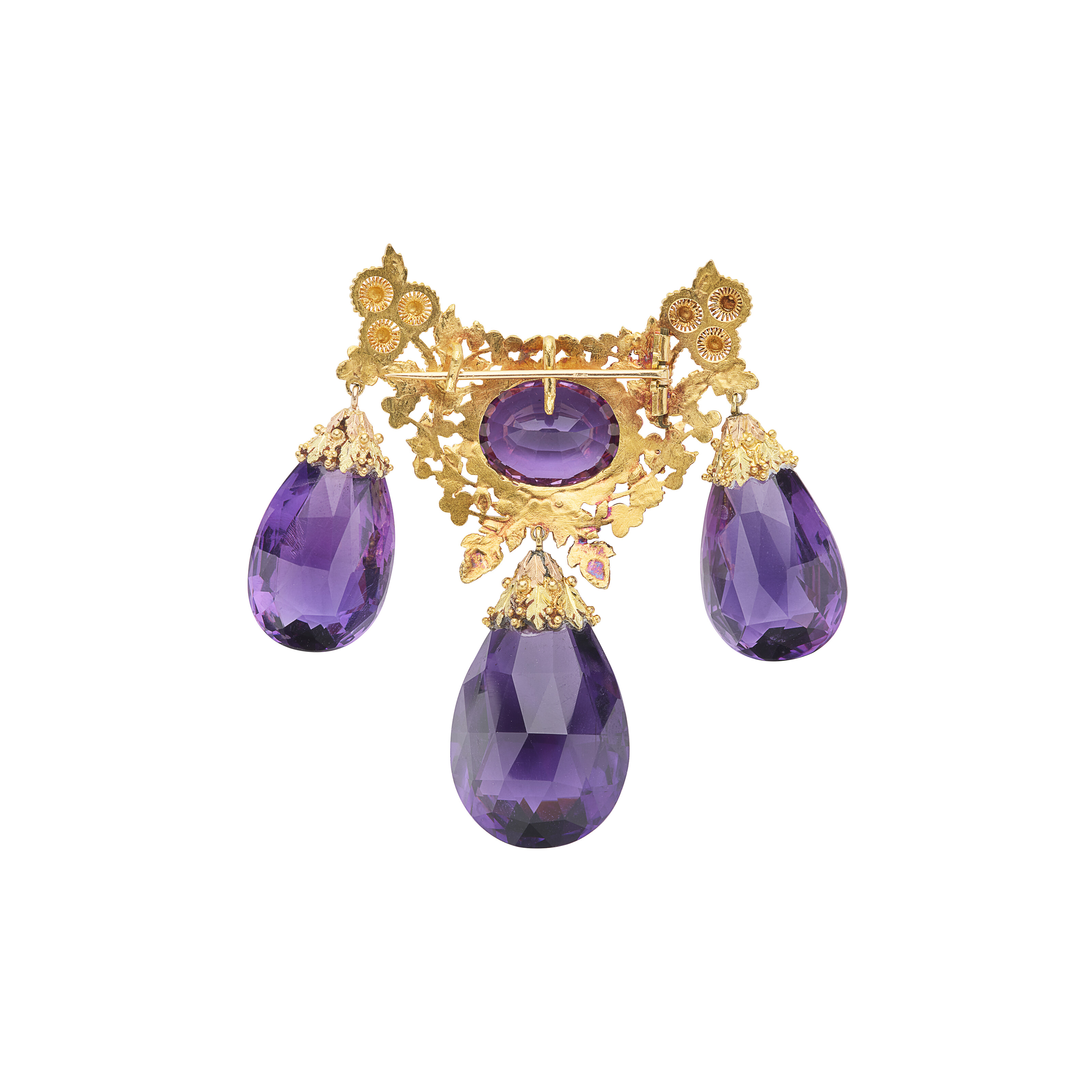 DEMI-PARURE TRANSFORMABLE AMÉTHYSTES, MILIEU DU XIXe SIÈCLE image 4