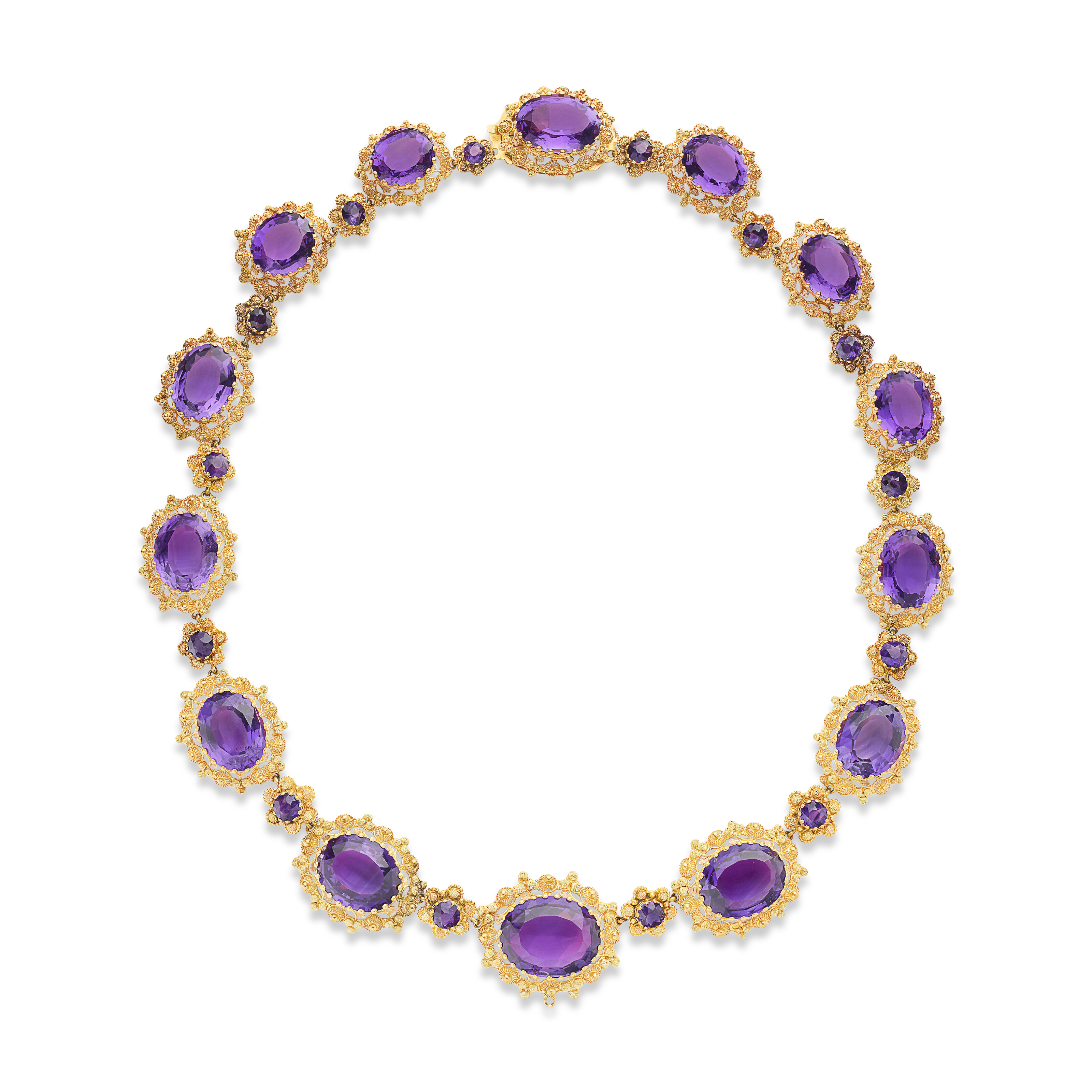 DEMI-PARURE TRANSFORMABLE AMÉTHYSTES, MILIEU DU XIXe SIÈCLE image 5