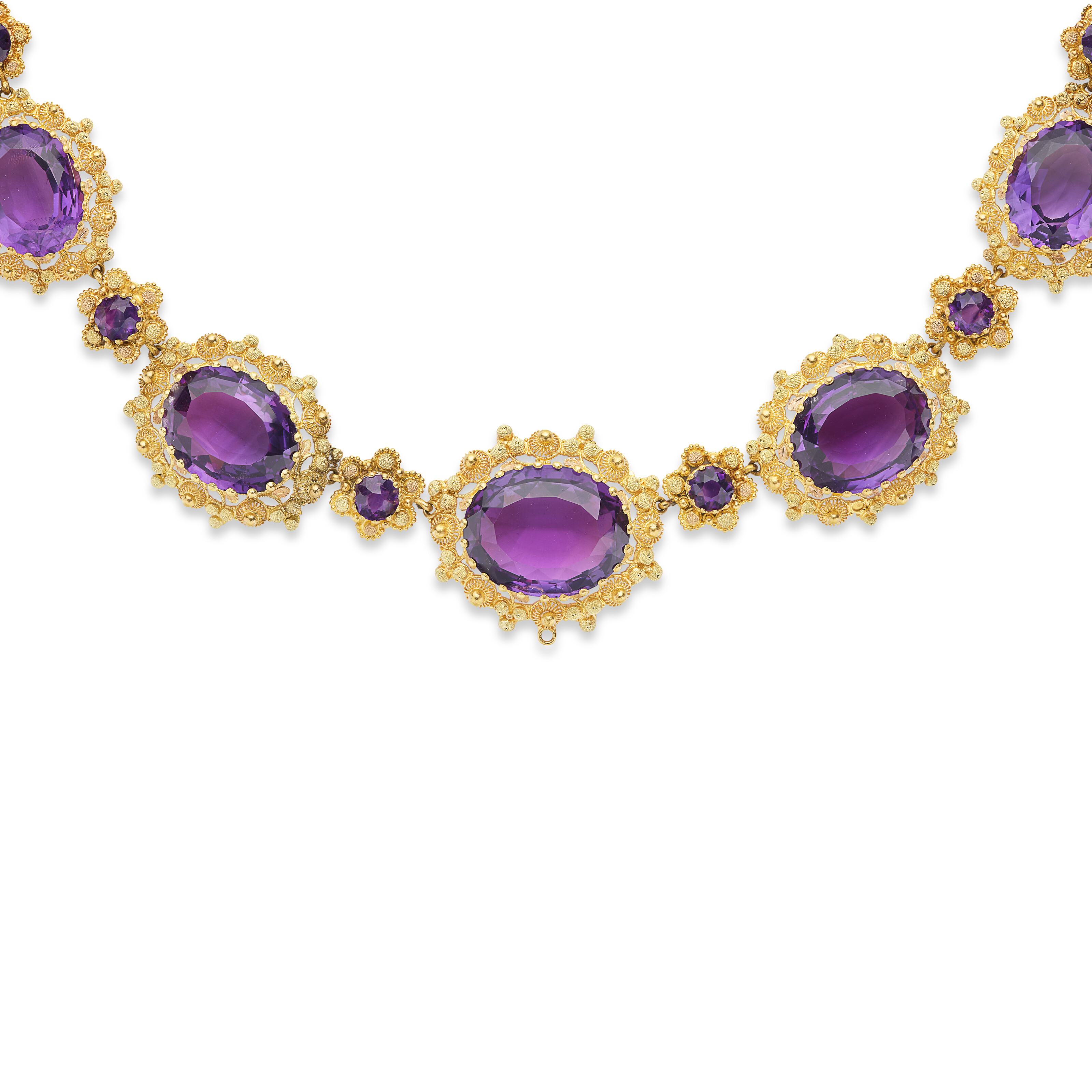 DEMI-PARURE TRANSFORMABLE AMÉTHYSTES, MILIEU DU XIXe SIÈCLE image 6