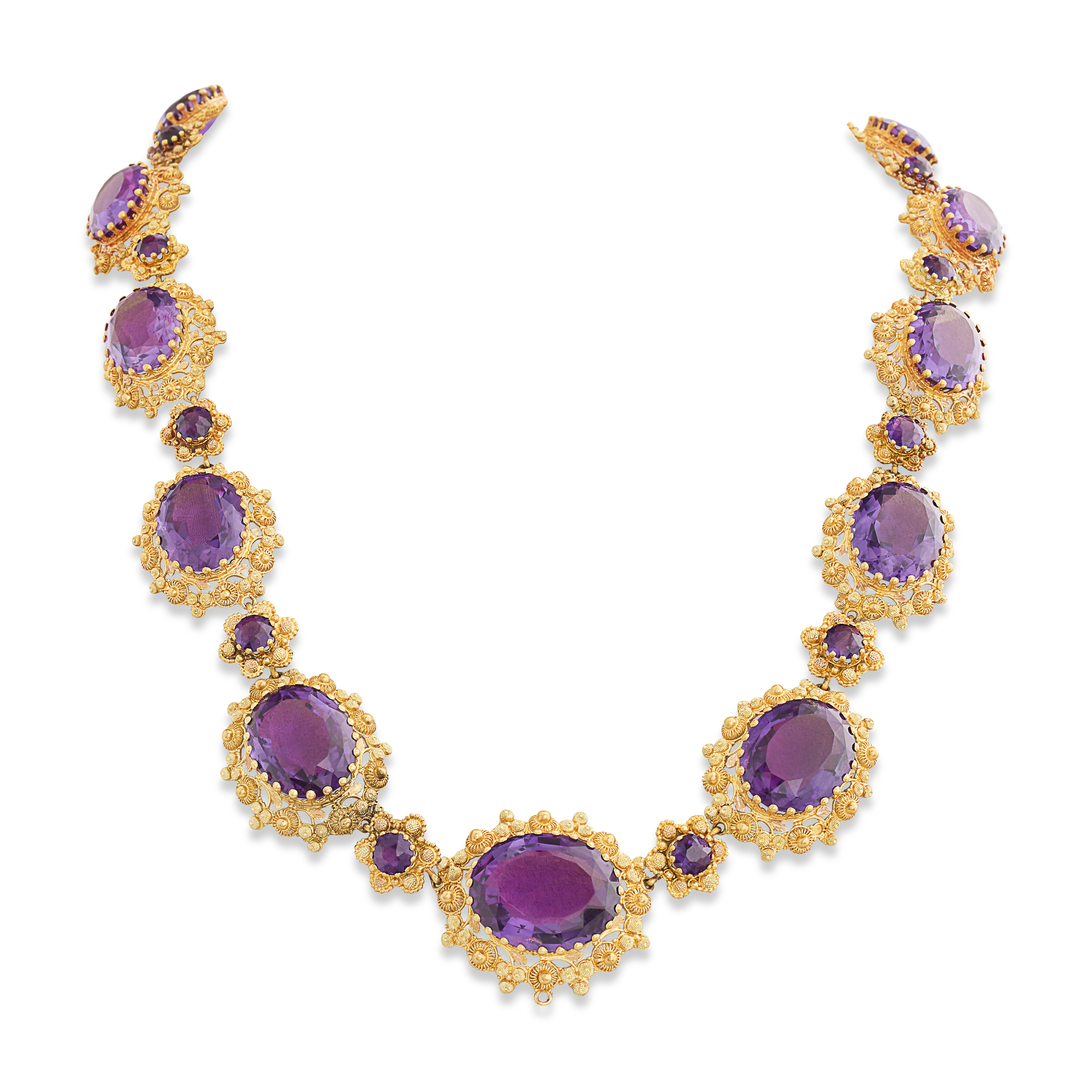 DEMI-PARURE TRANSFORMABLE AMÉTHYSTES, MILIEU DU XIXe SIÈCLE image 8