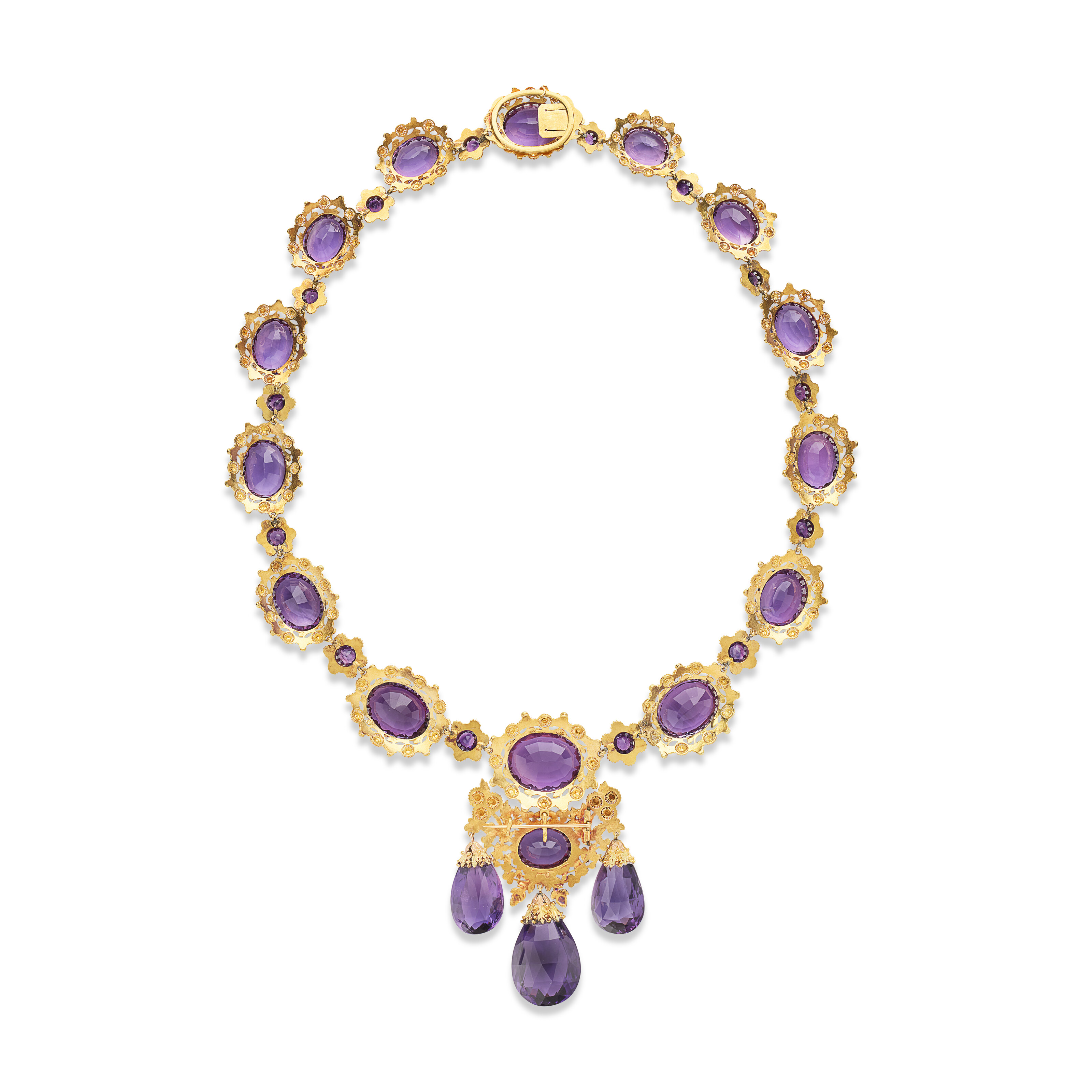 DEMI-PARURE TRANSFORMABLE AMÉTHYSTES, MILIEU DU XIXe SIÈCLE image 10