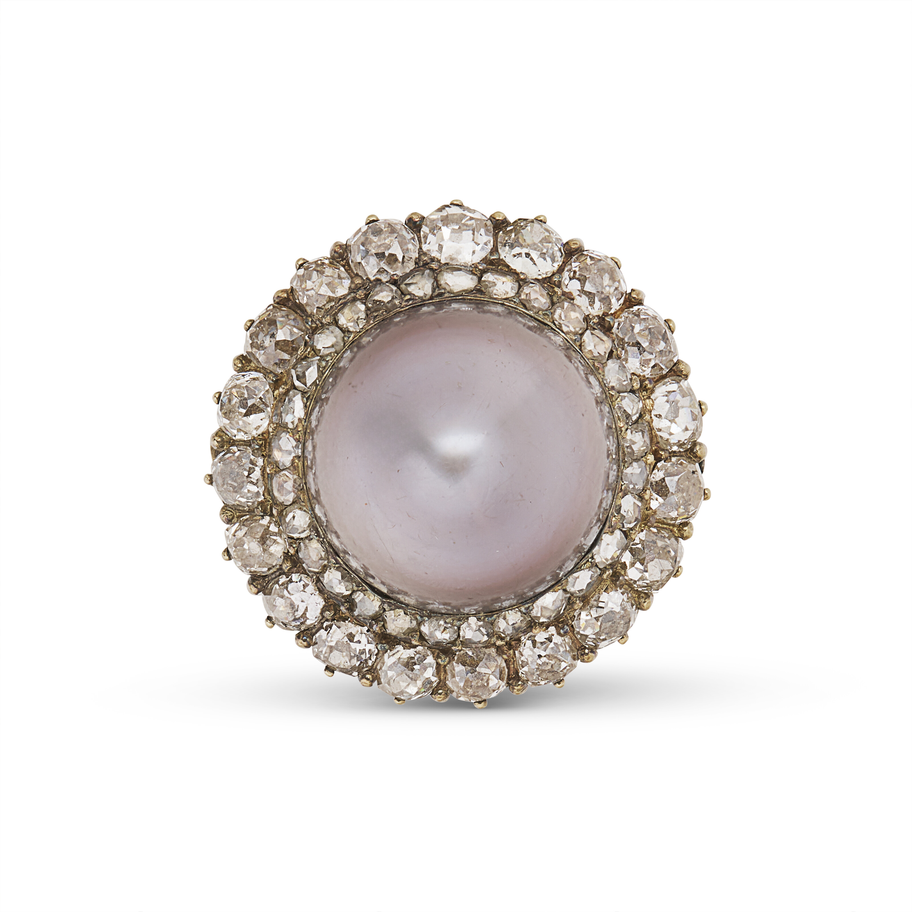 BAGUE PERLE FINE ET DIAMANTS DÉBUT DU XXe SIÈCLE image 2