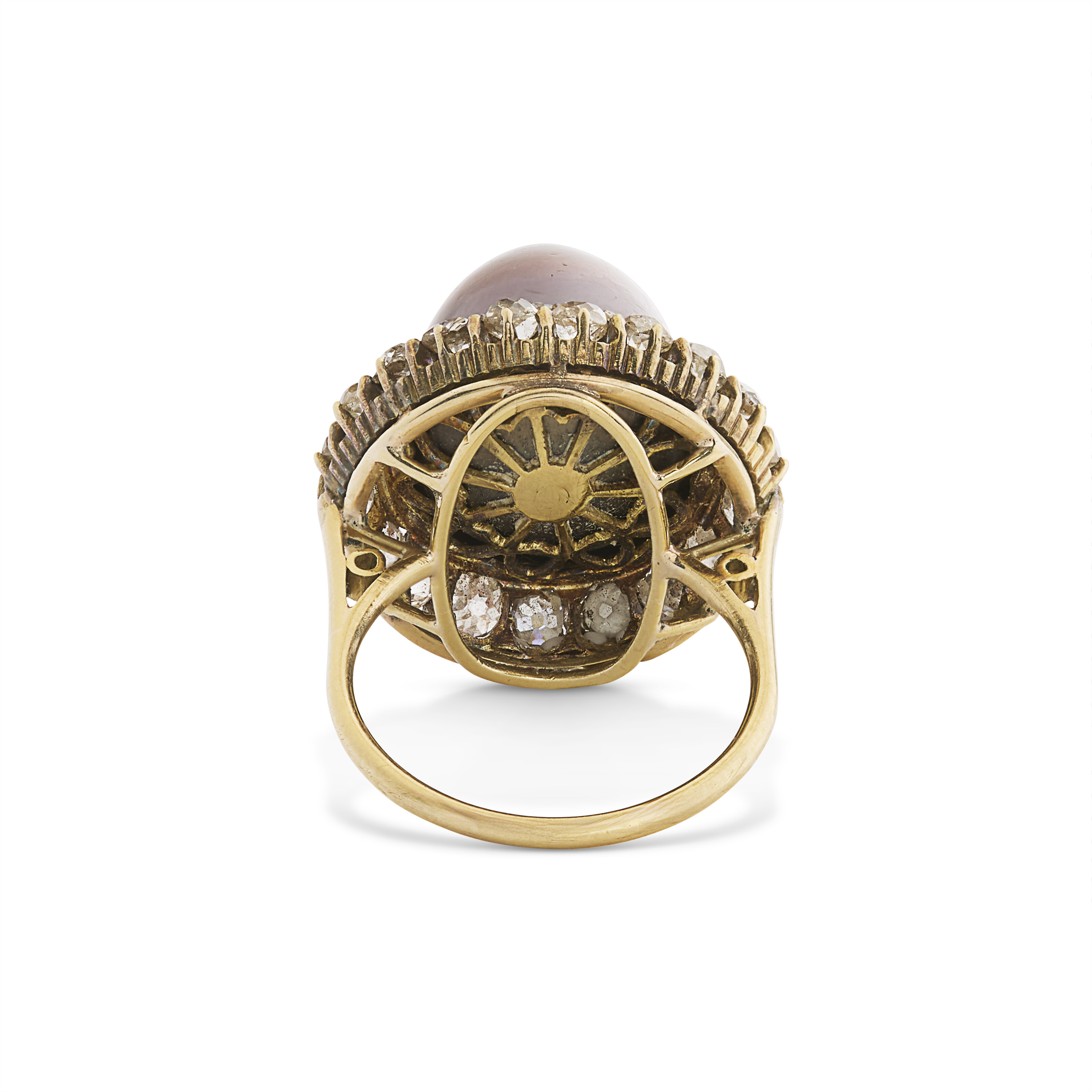 BAGUE PERLE FINE ET DIAMANTS DÉBUT DU XXe SIÈCLE image 4