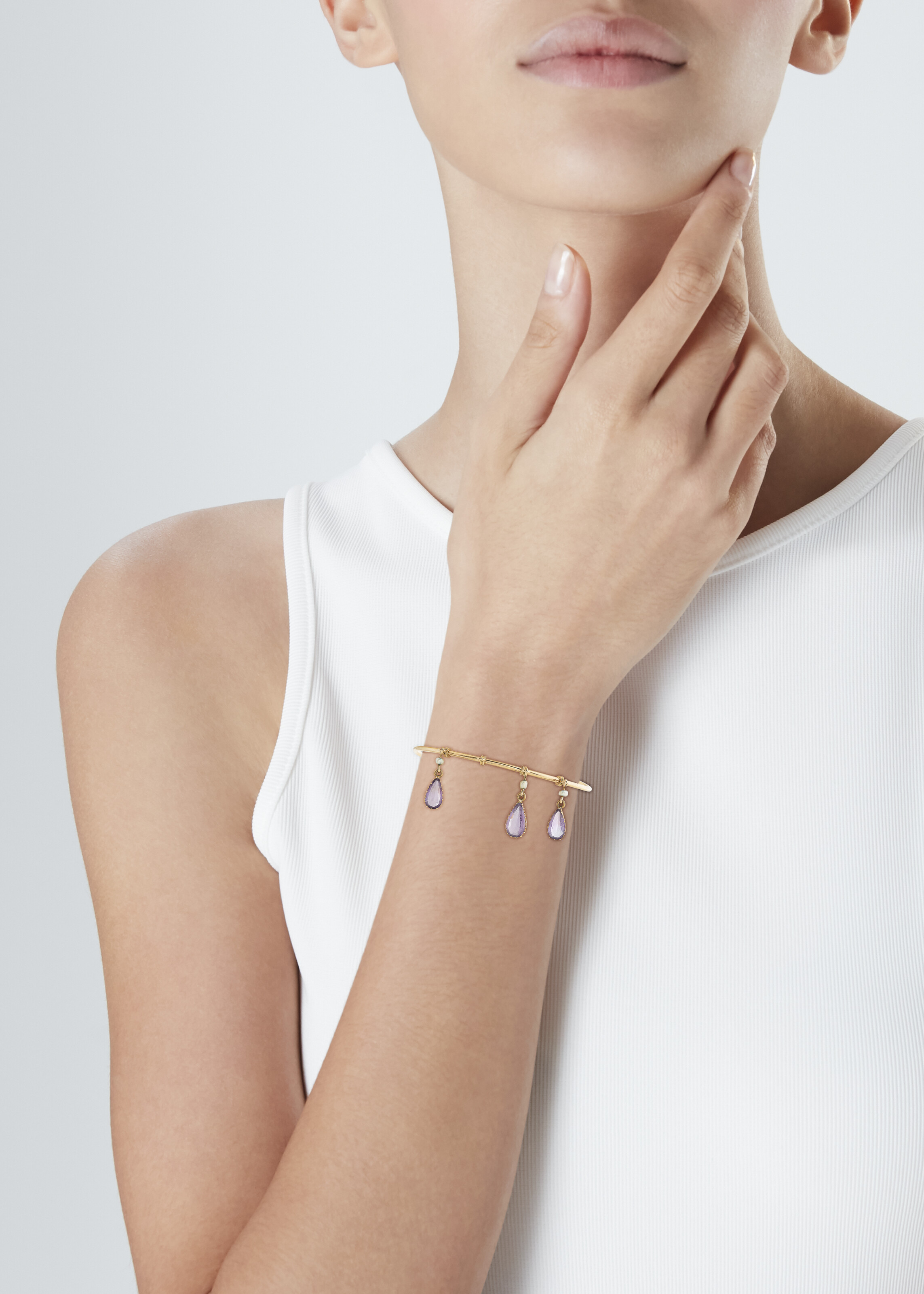 COLLIER TRANSFORMABLE, BROCHE TRANSFORMABLE ET PAIRE DE BOUCLES D'OREILLES AMÉTHYSTES, PERLES ET DIAMANTS FIN DU XIXe SIÈCLE image 14