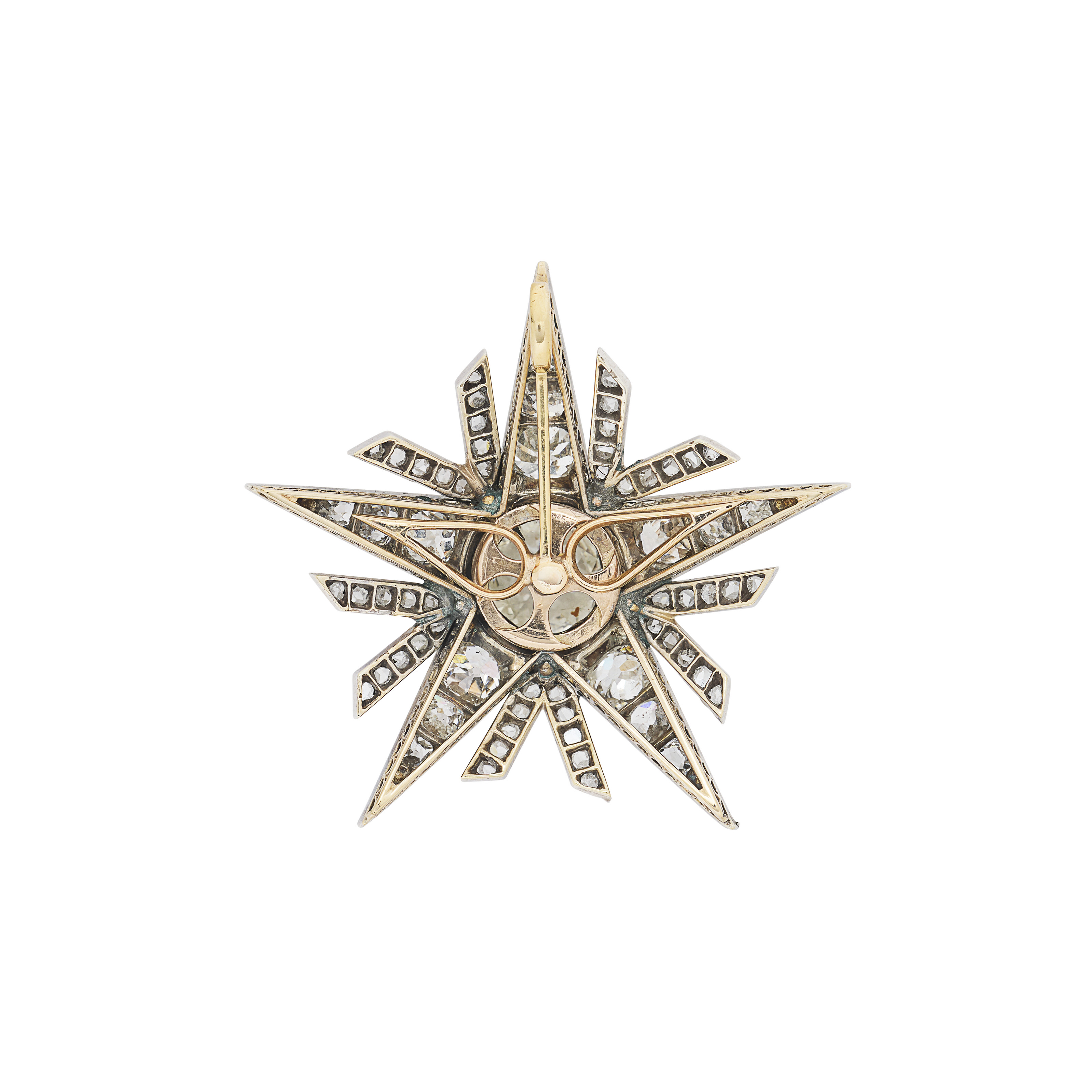 PENDENTIF DIAMANTS XIXe SIÈCLE image 2