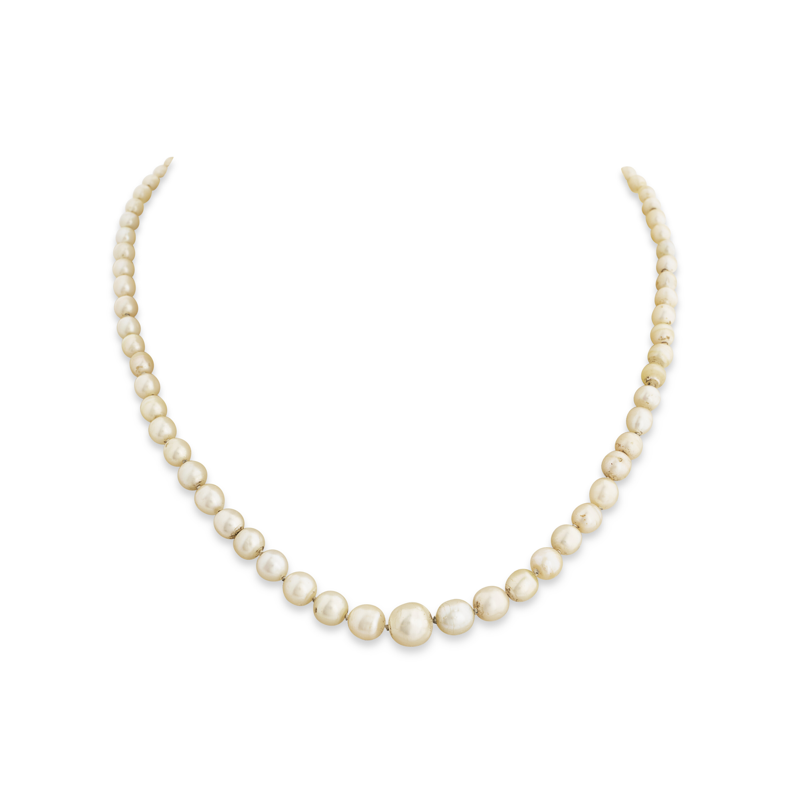 COLLIER PERLES FINES ET DIAMANTS