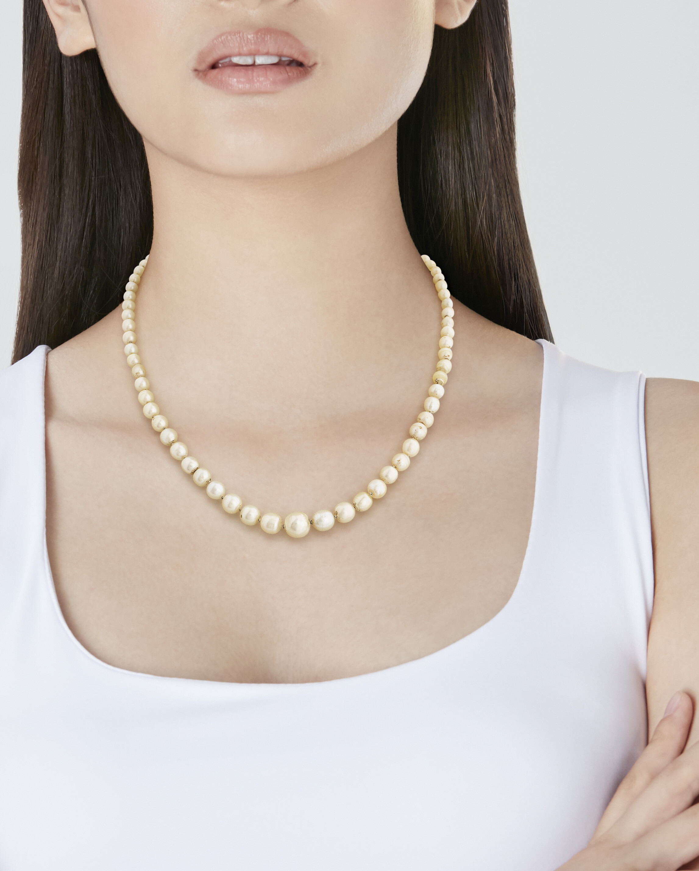 COLLIER PERLES FINES ET DIAMANTS image 4