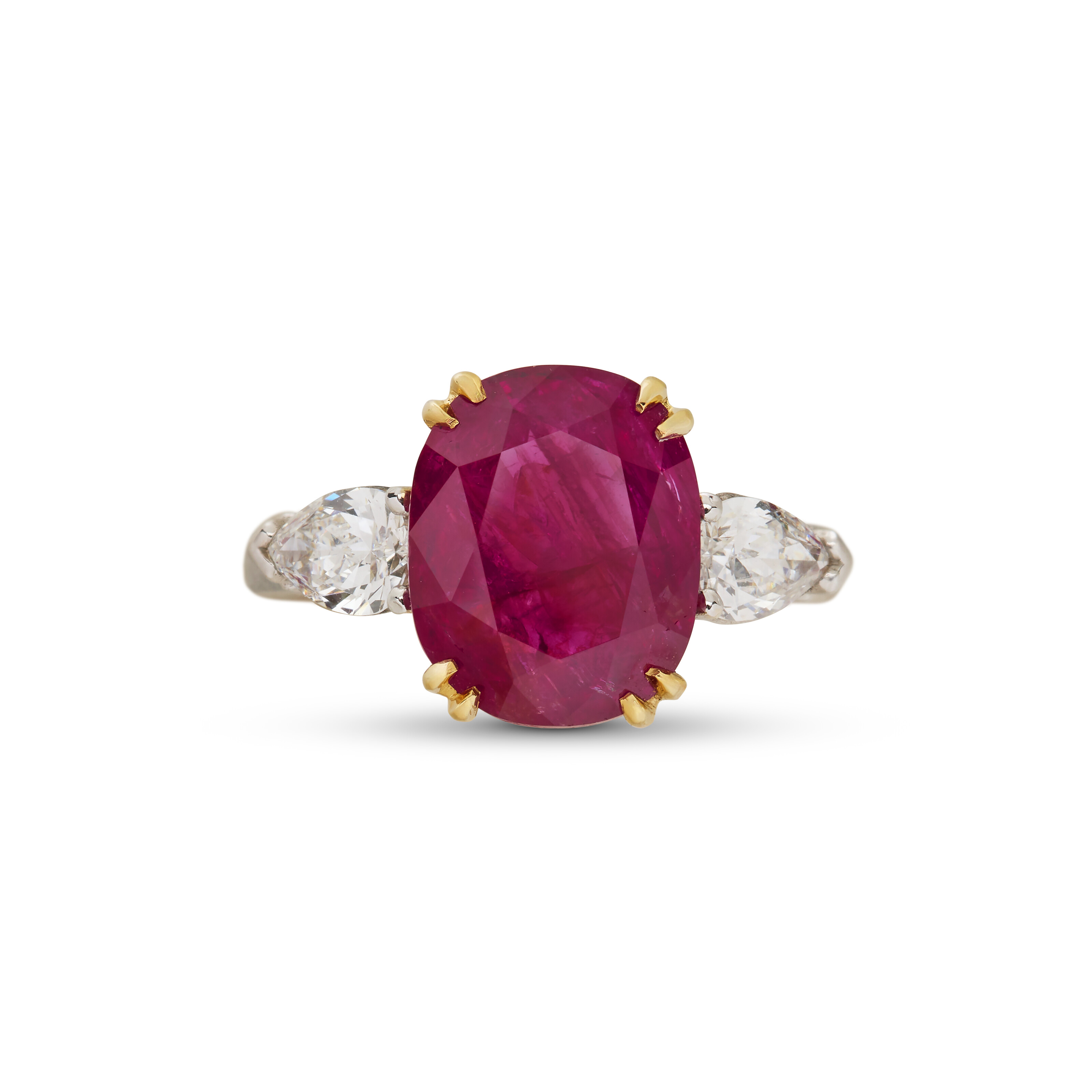 BAGUE RUBIS ET DIAMANTS