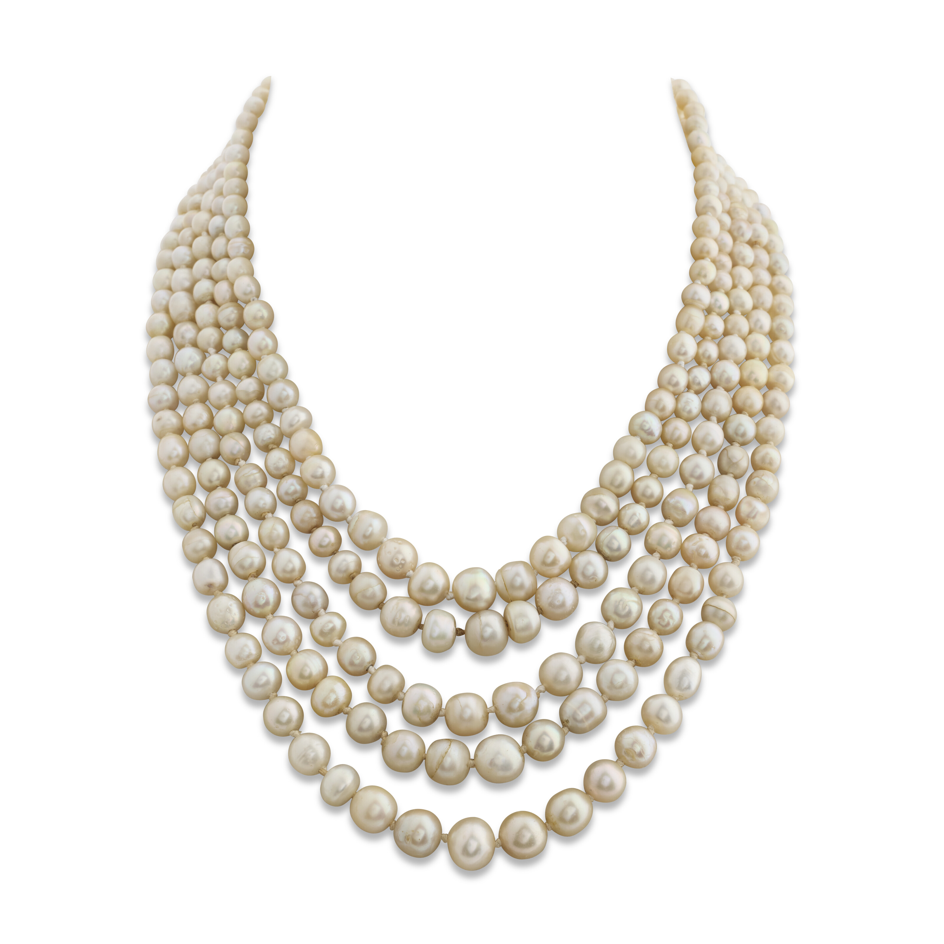 COLLIER PERLES FINES ET DIAMANTS