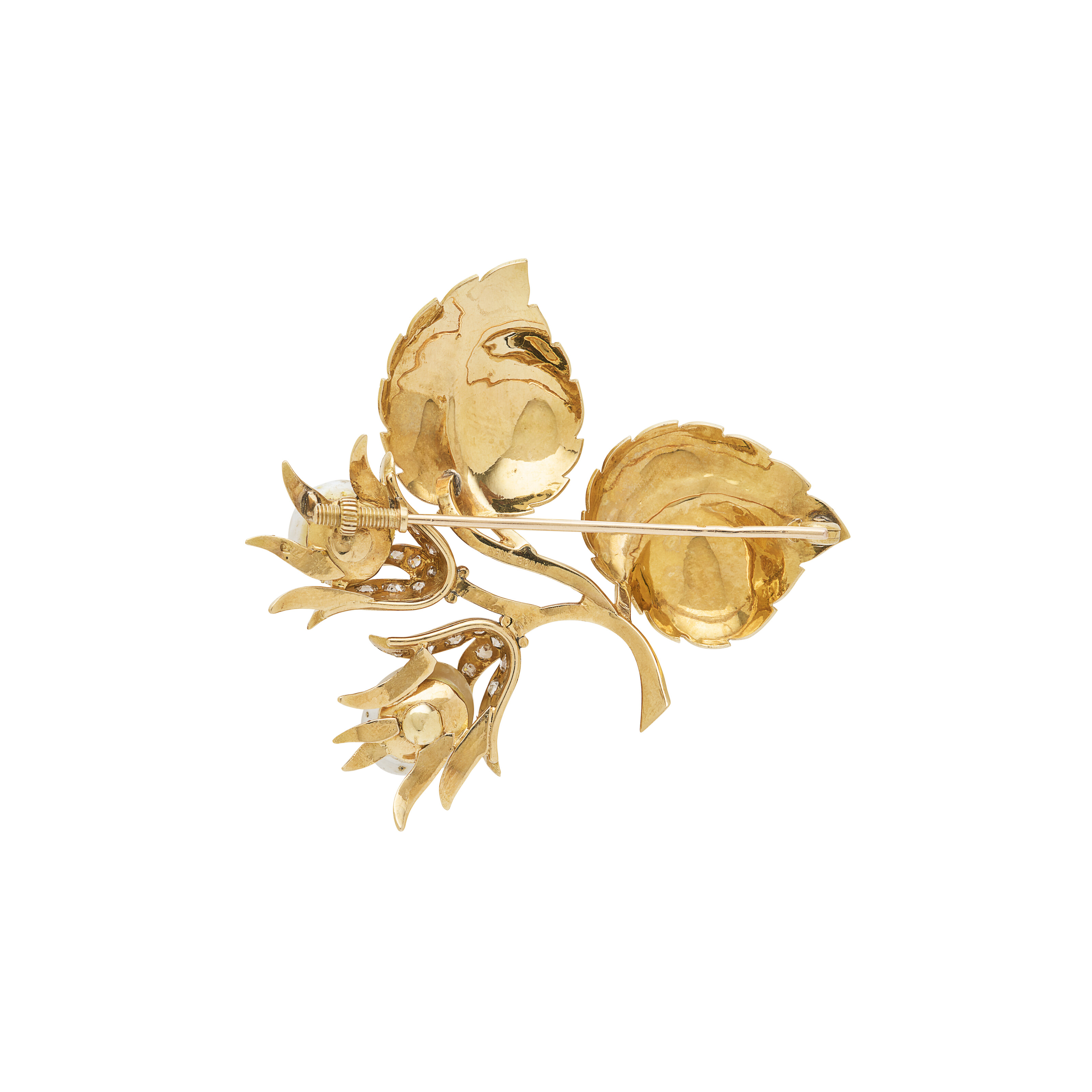 RENÉ BOIVIN BROCHE PERLES FINES ET DIAMANTS image 2