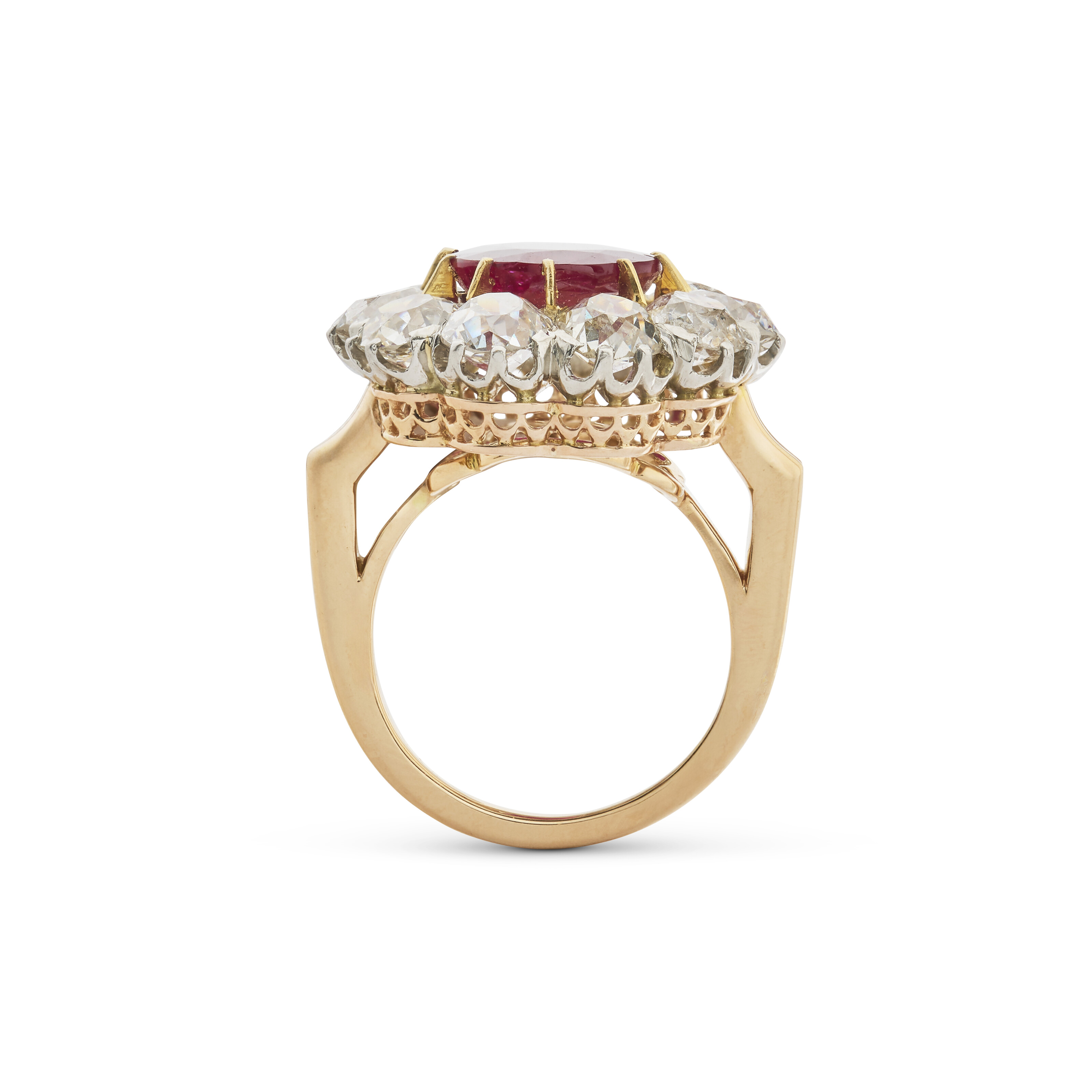 BAGUE RUBIS ET DIAMANTS image 2