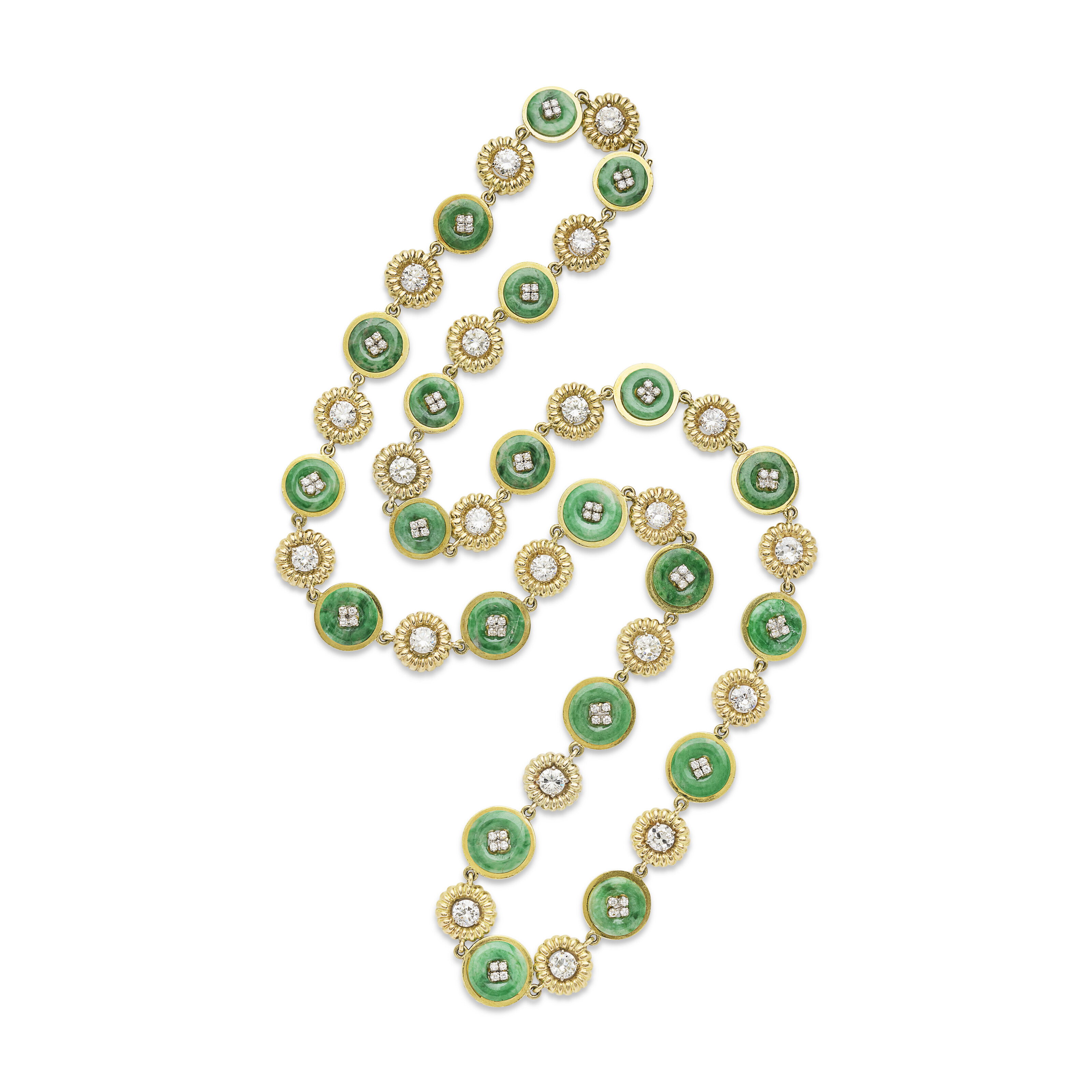 SAUTOIR TRANSFORMABLE JADE JADÉITE ET DIAMANTS image 4