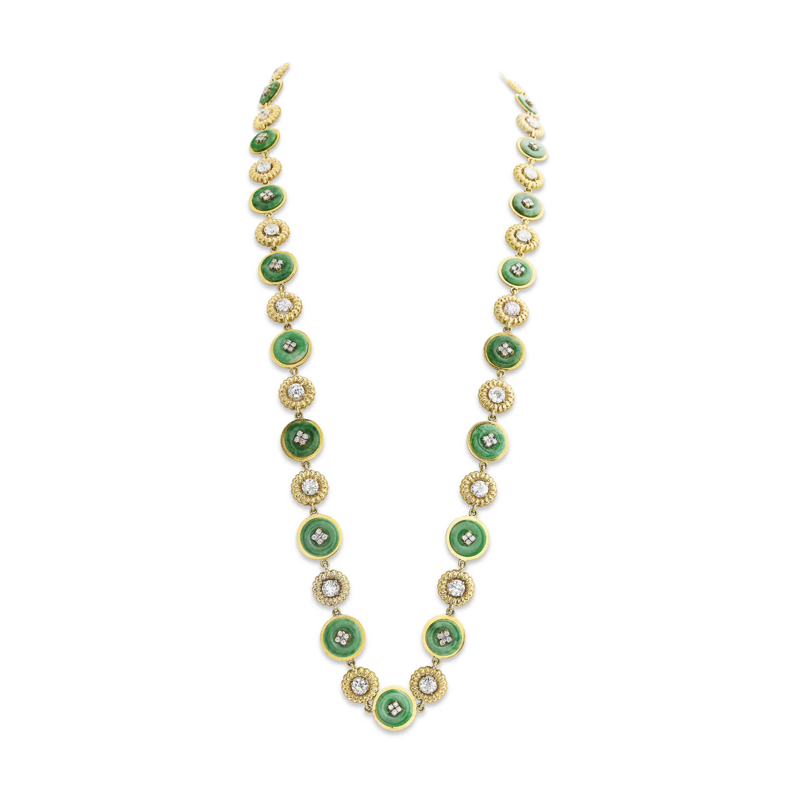 SAUTOIR TRANSFORMABLE JADE JADÉITE ET DIAMANTS image 7