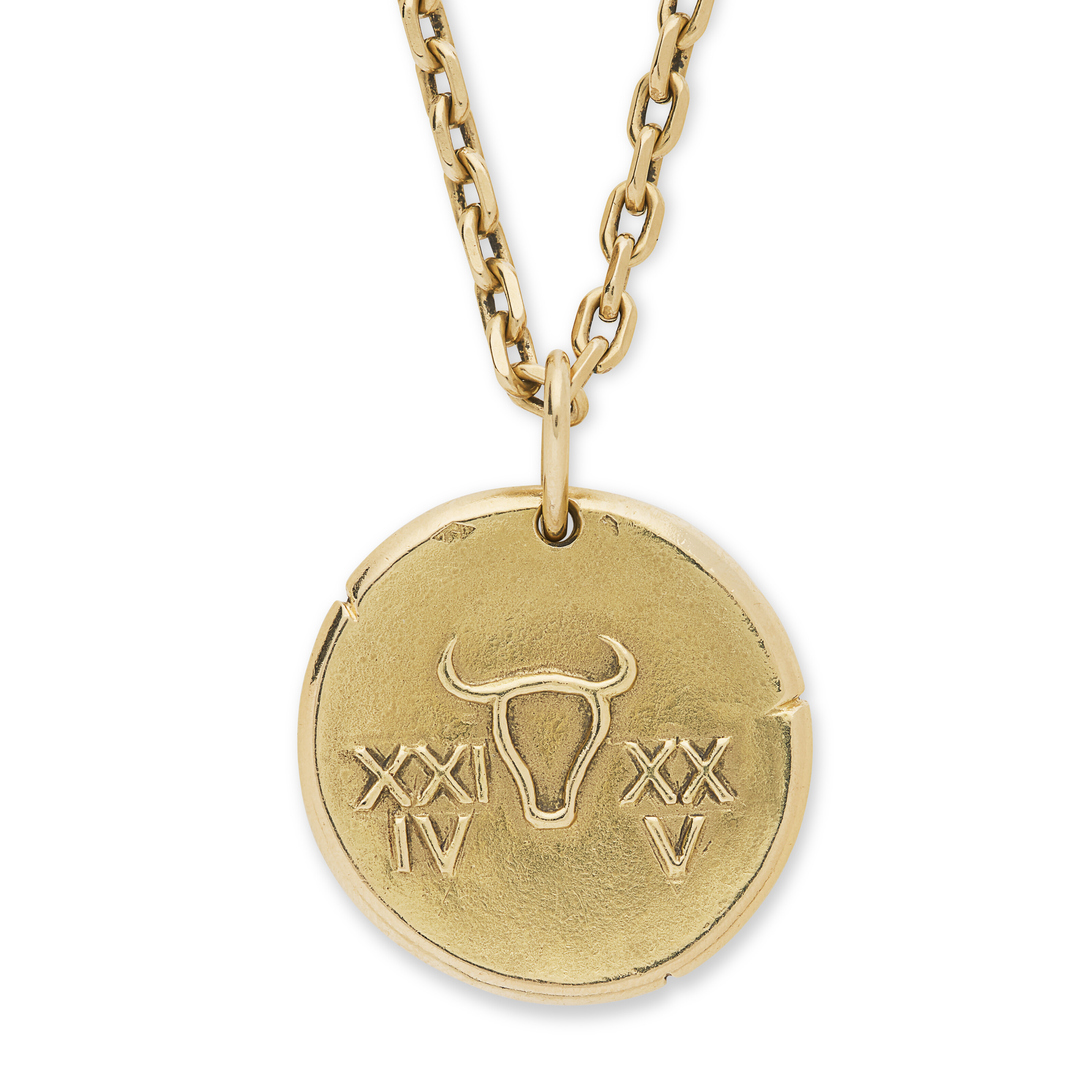 ATTRTIBUÉ À VAN CLEEF & ARPELS MÉDAILLE SIGNE DU ZODIAQUE TAUREAU image 4