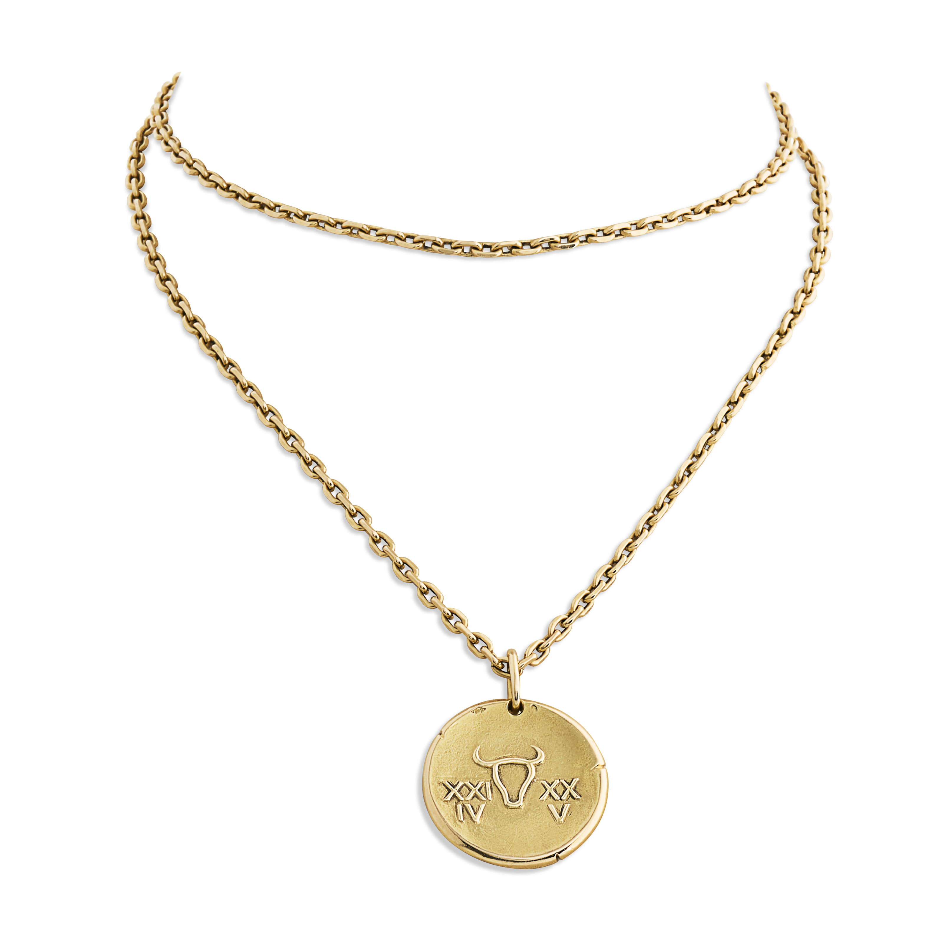 ATTRTIBUÉ À VAN CLEEF & ARPELS MÉDAILLE SIGNE DU ZODIAQUE TAUREAU image 7