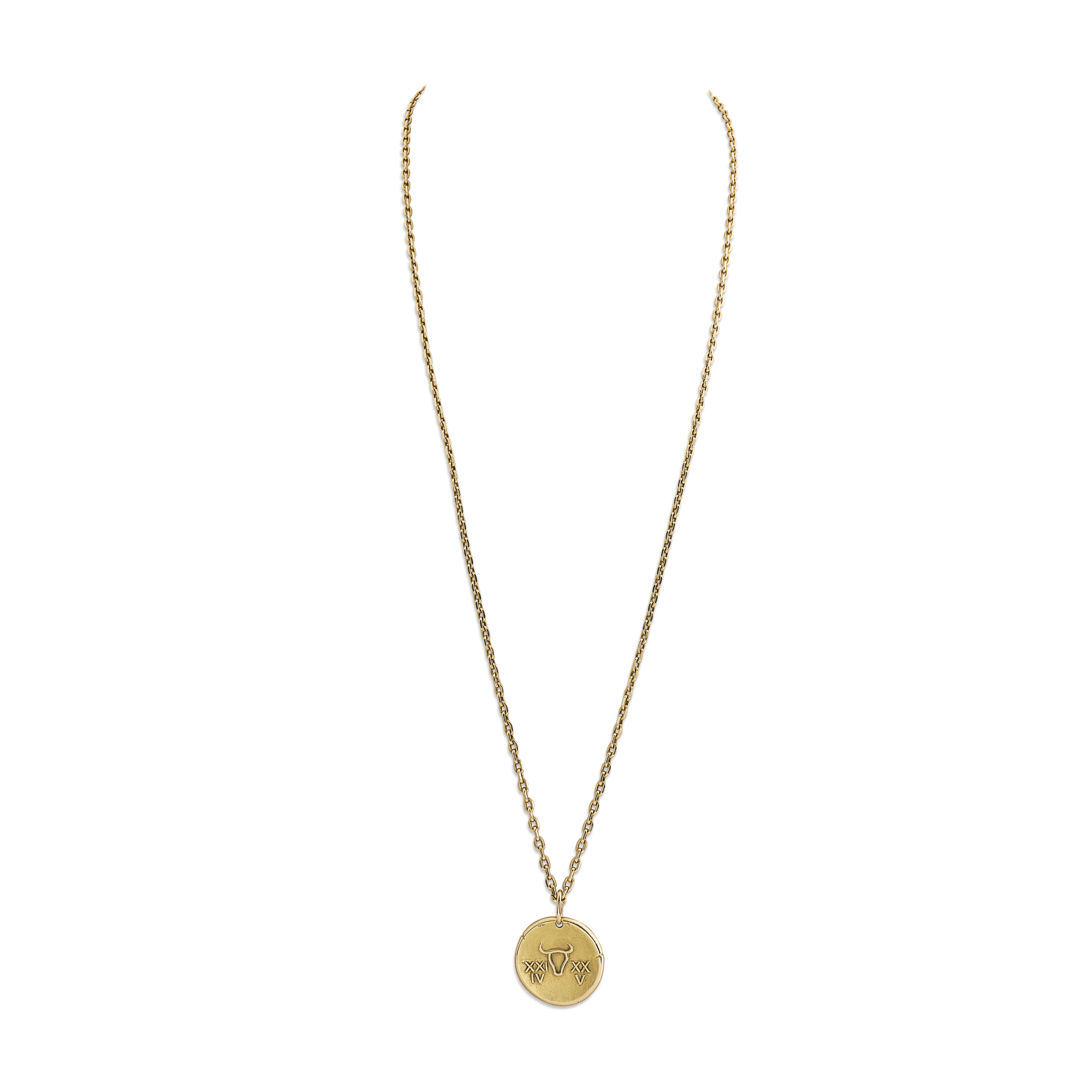 ATTRTIBUÉ À VAN CLEEF & ARPELS MÉDAILLE SIGNE DU ZODIAQUE TAUREAU image 8