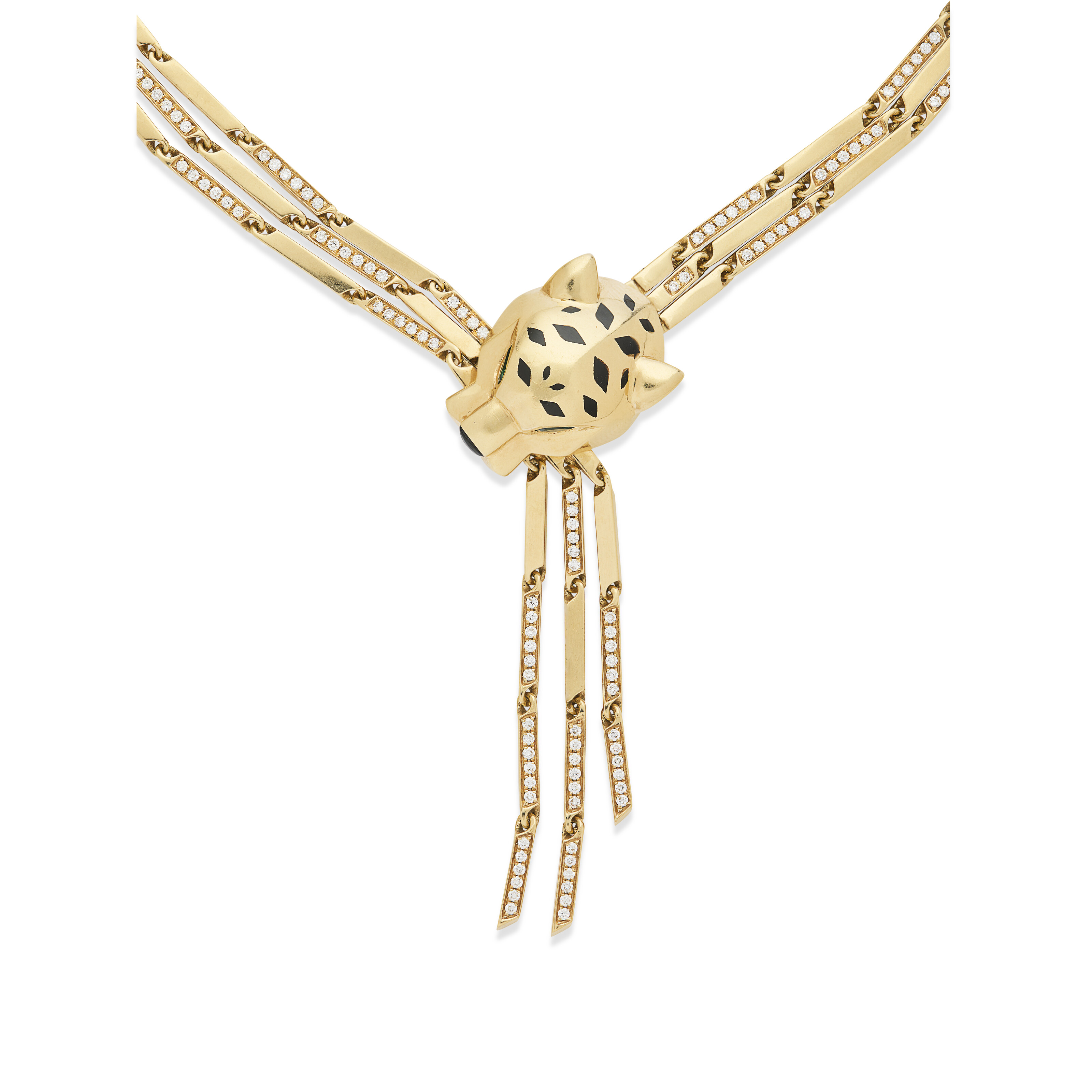 CARTIER COLLIER ÉMERAUDES, ÉMAIL ET DIAMANTS 'PANTHÈRE' image 2