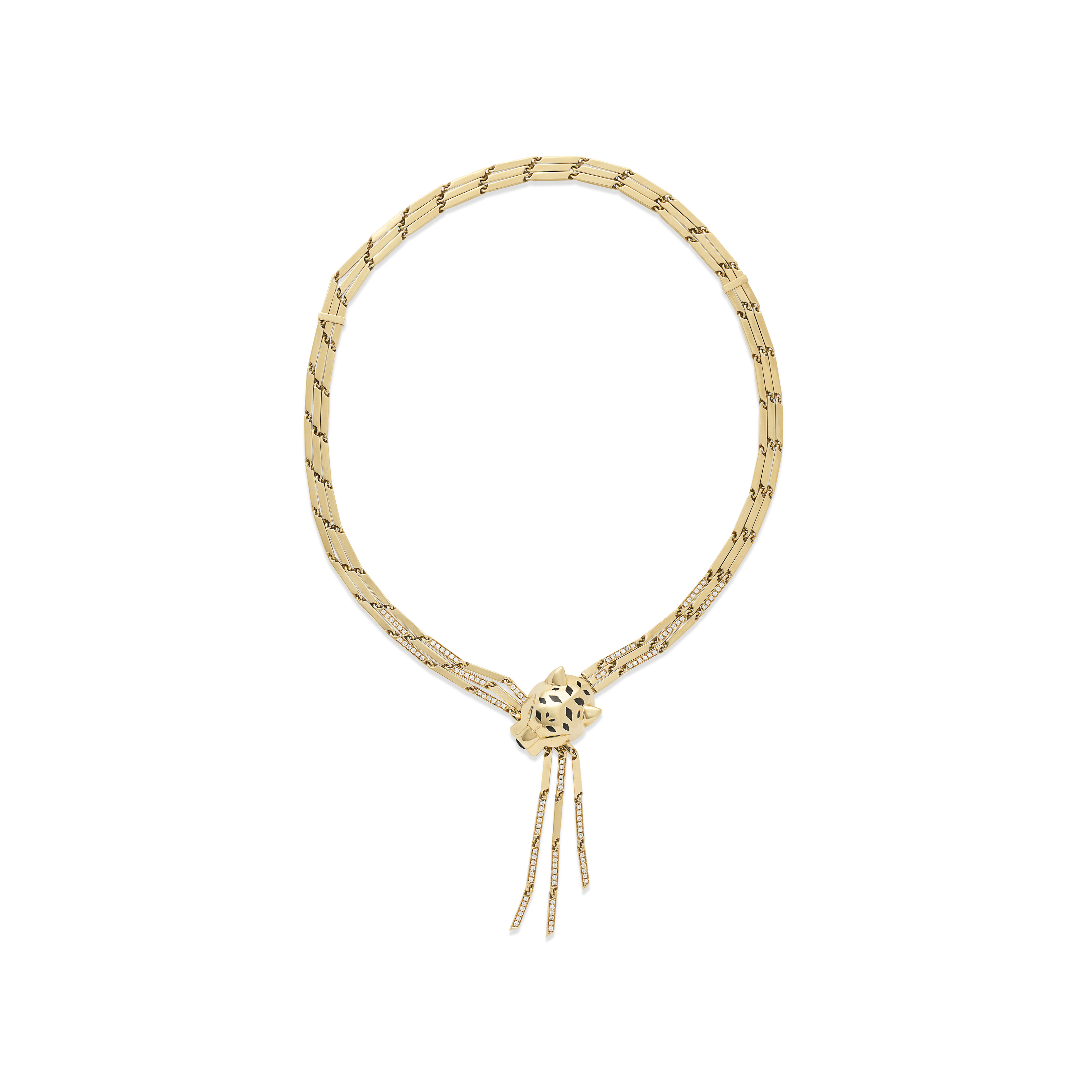 CARTIER COLLIER ÉMERAUDES, ÉMAIL ET DIAMANTS 'PANTHÈRE' image 3