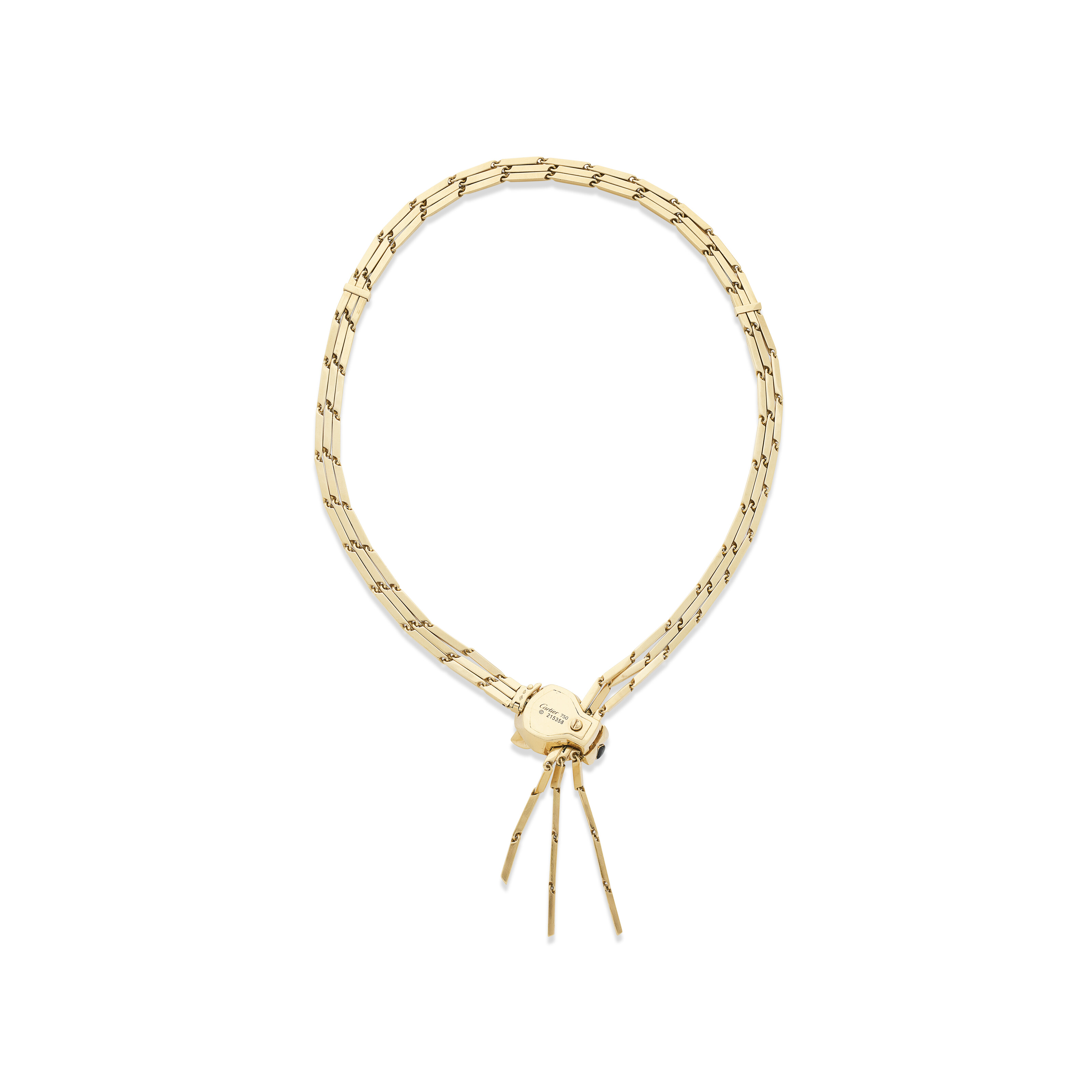 CARTIER COLLIER ÉMERAUDES, ÉMAIL ET DIAMANTS 'PANTHÈRE' image 4