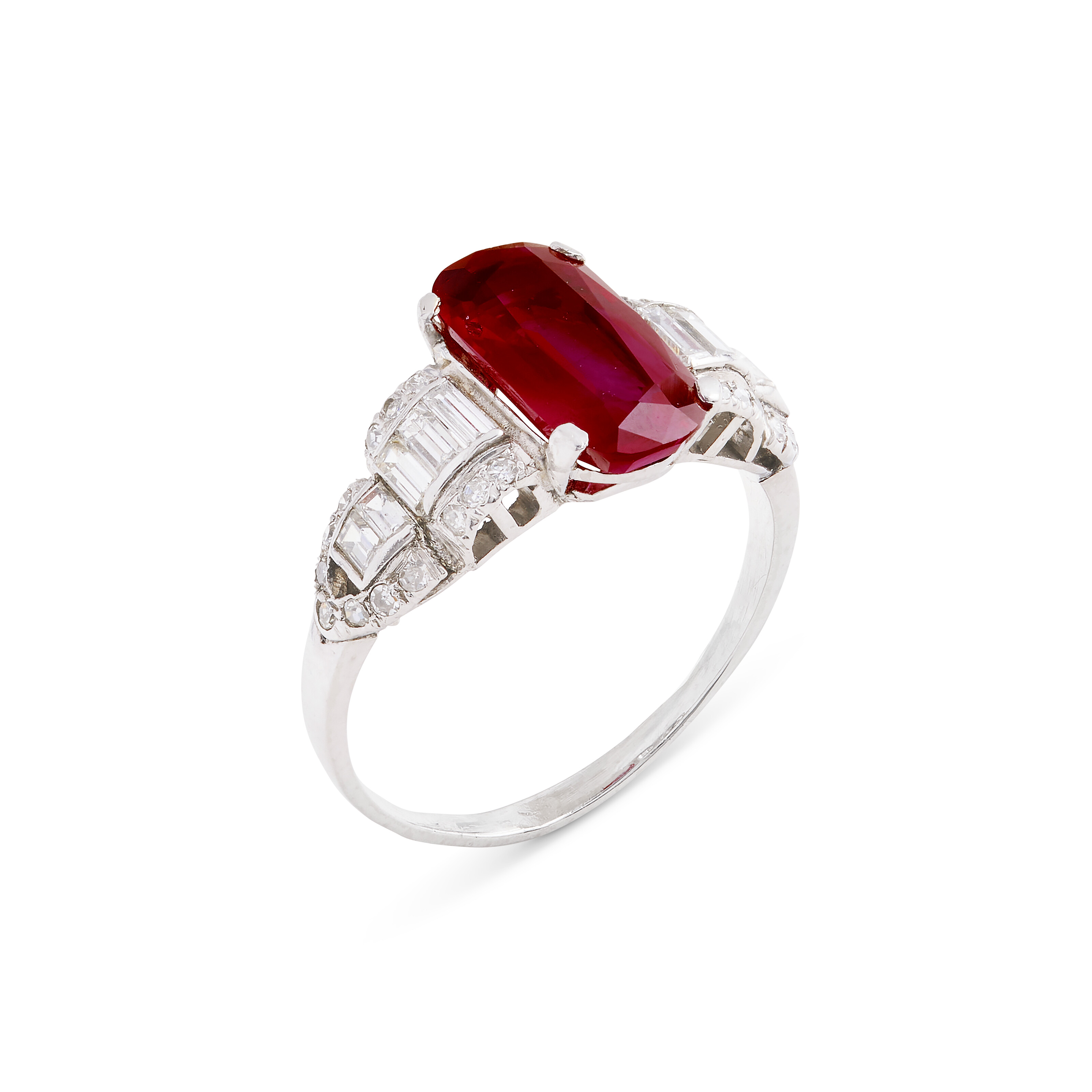BAGUE RUBIS ET DIAMANTS image 2