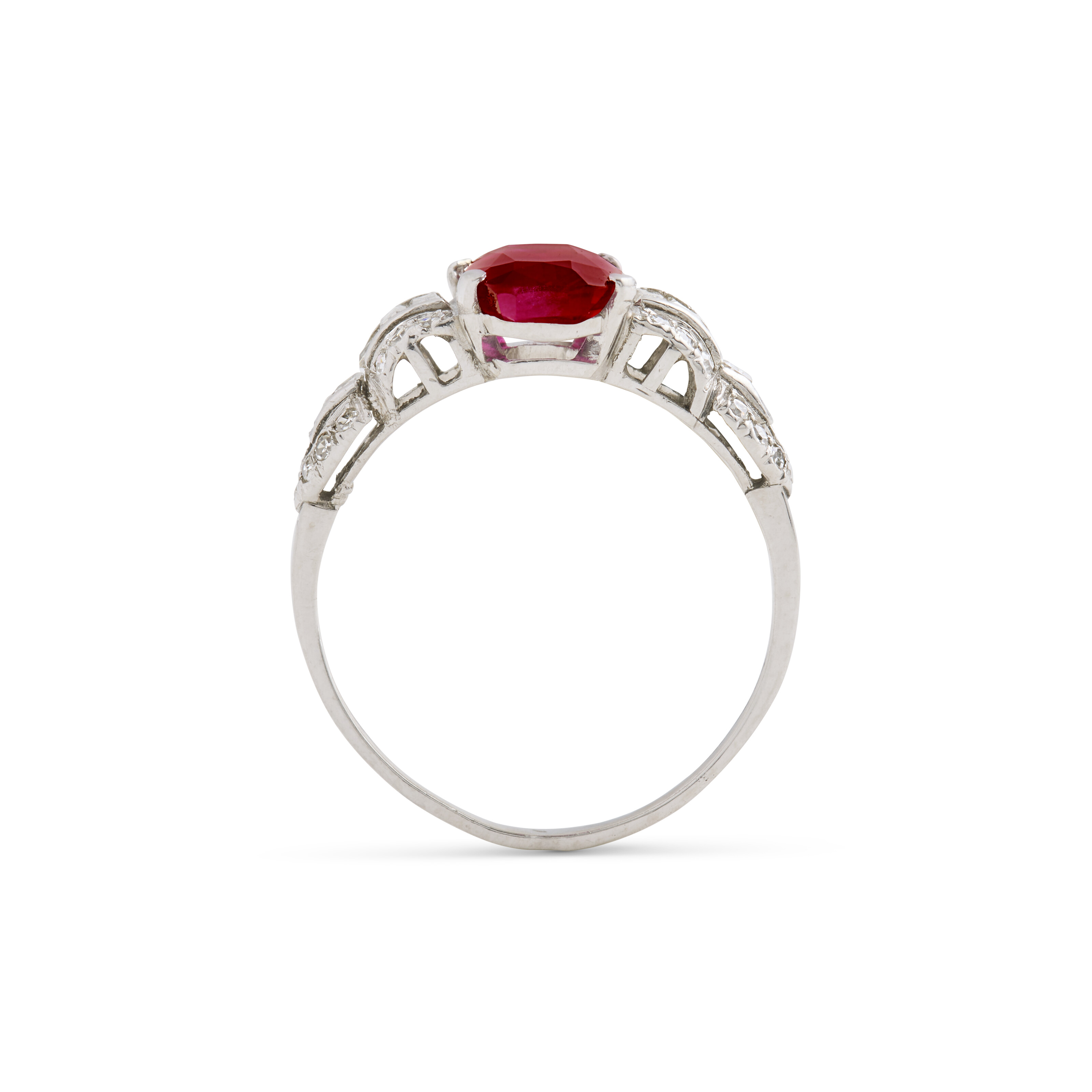 BAGUE RUBIS ET DIAMANTS image 3